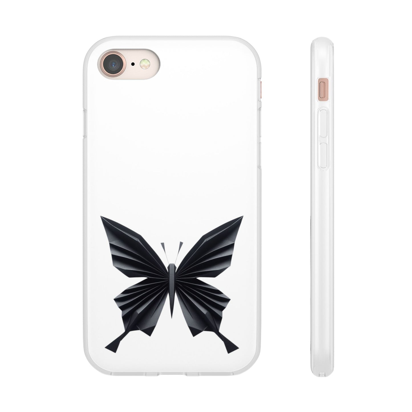 Origami Black Butterfly Flexi Cases