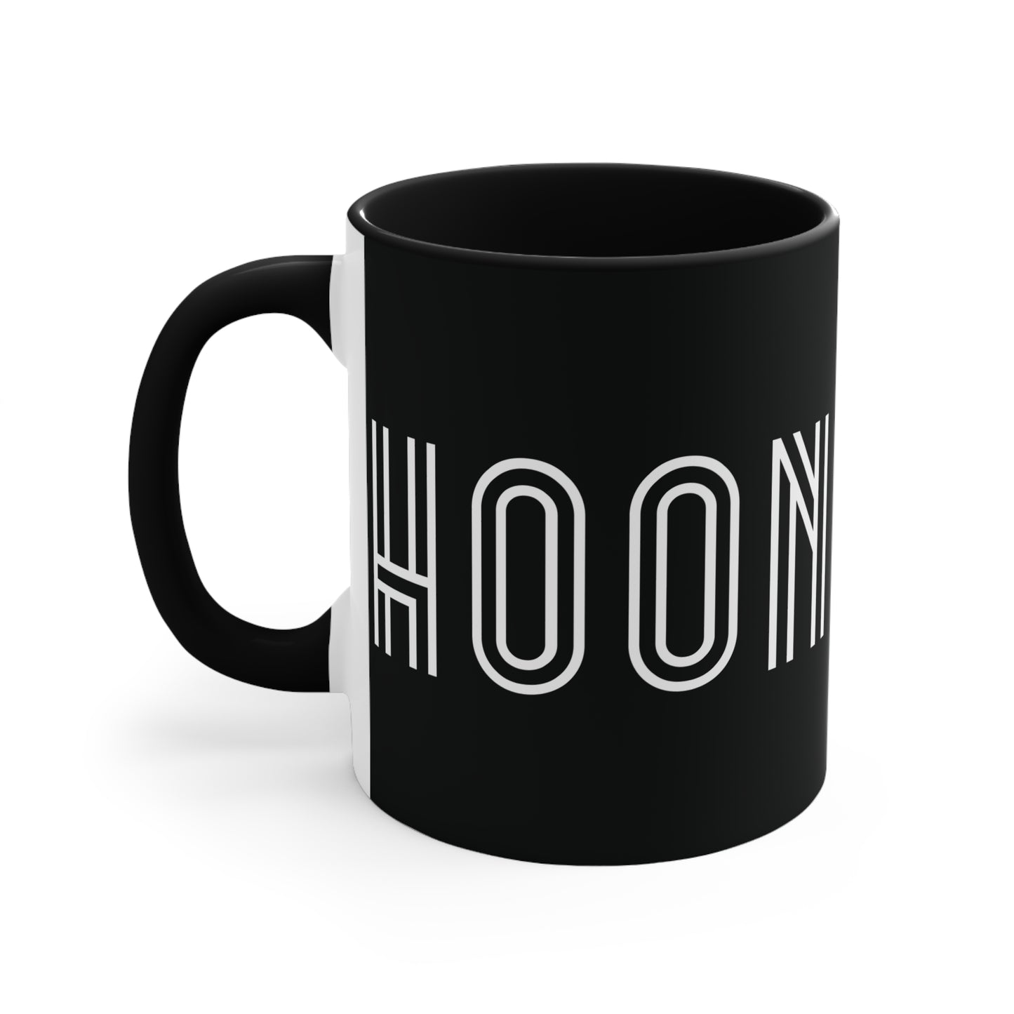 HOON Colorful Accent Mug 11oz - For Adults Only - Black