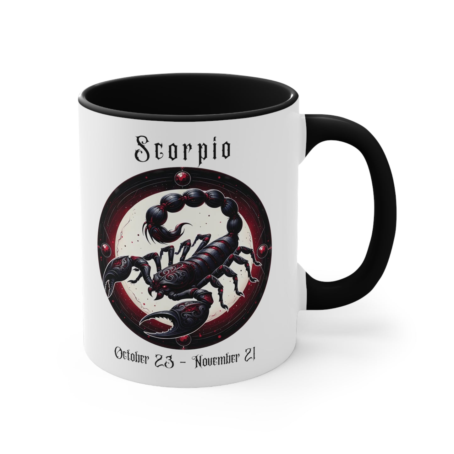 Gothic Scorpio Colorful Accent Mugs, 11oz