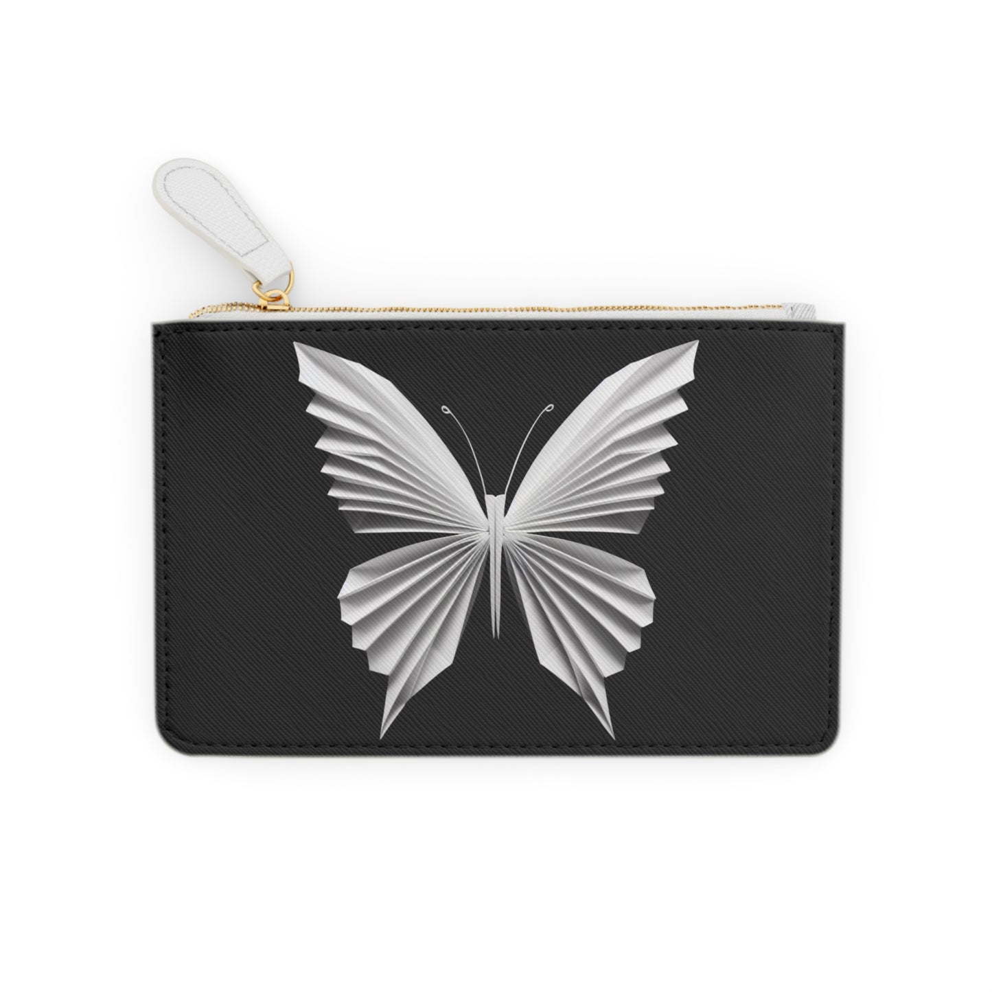 Origami White Butterfly Mini Clutch Bag