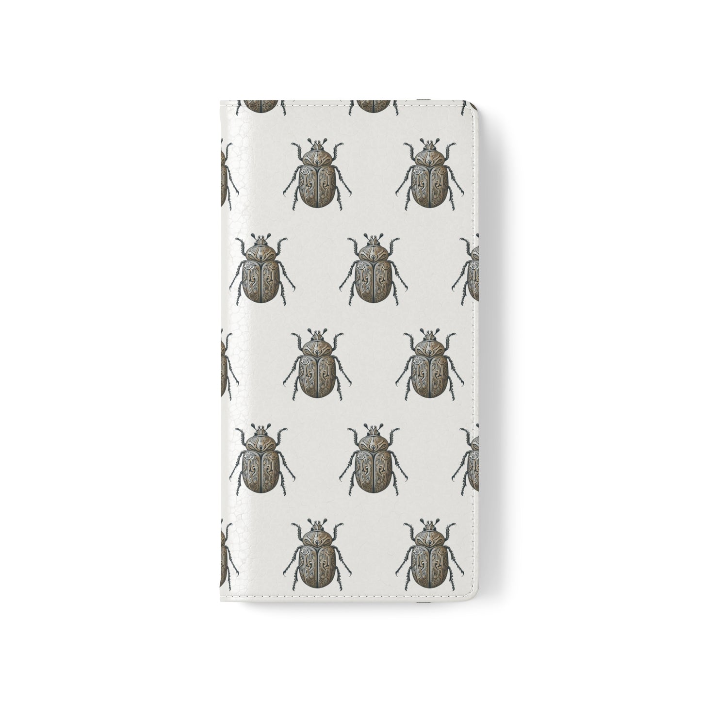 Carved Beetle Flip Cases for iPhone/Samsung - white