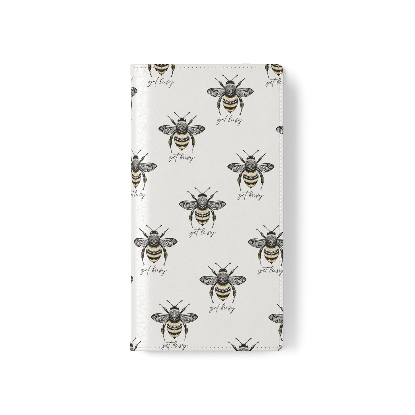 Get Busy Bee Flip Cases for iPhone/Samsung - white