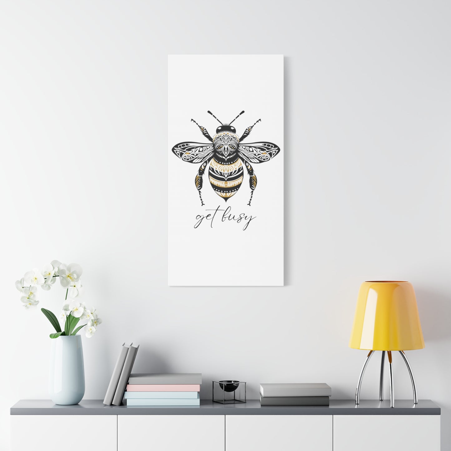 Get Busy Bee Classic Canvas - White