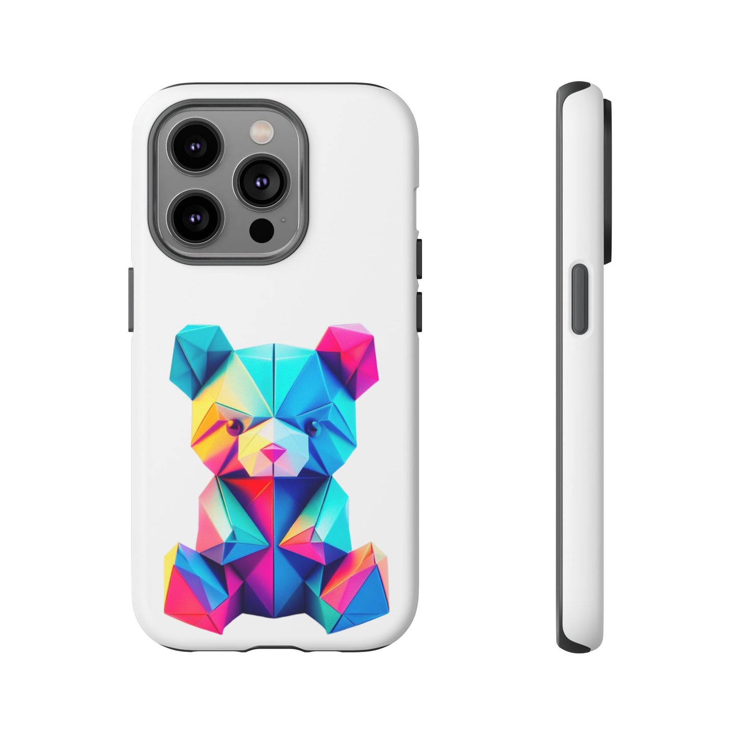 Origami Neon Teddy Tough Cases iPhone/Google/Samsung