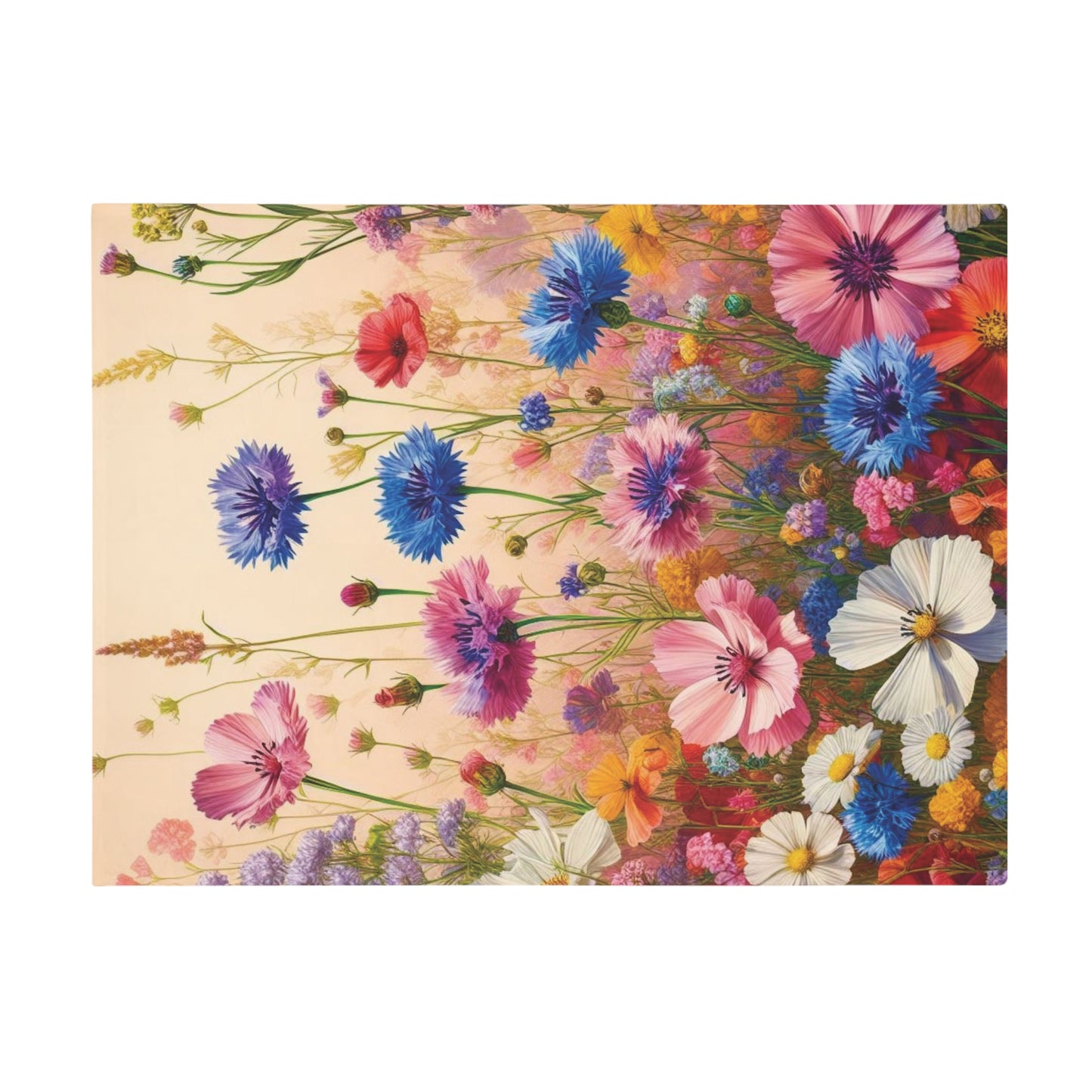 Wild Flowers Plush Fleece Blanket