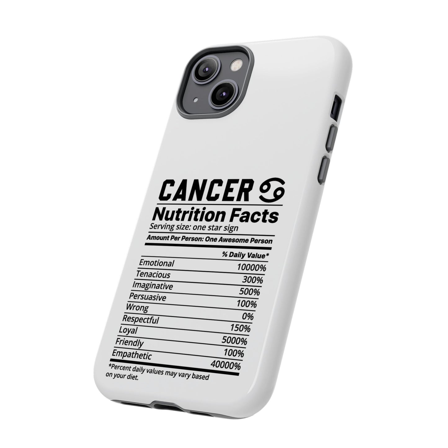 Cancer Nutrition Tough Cases - iPhone/Google/Samsung