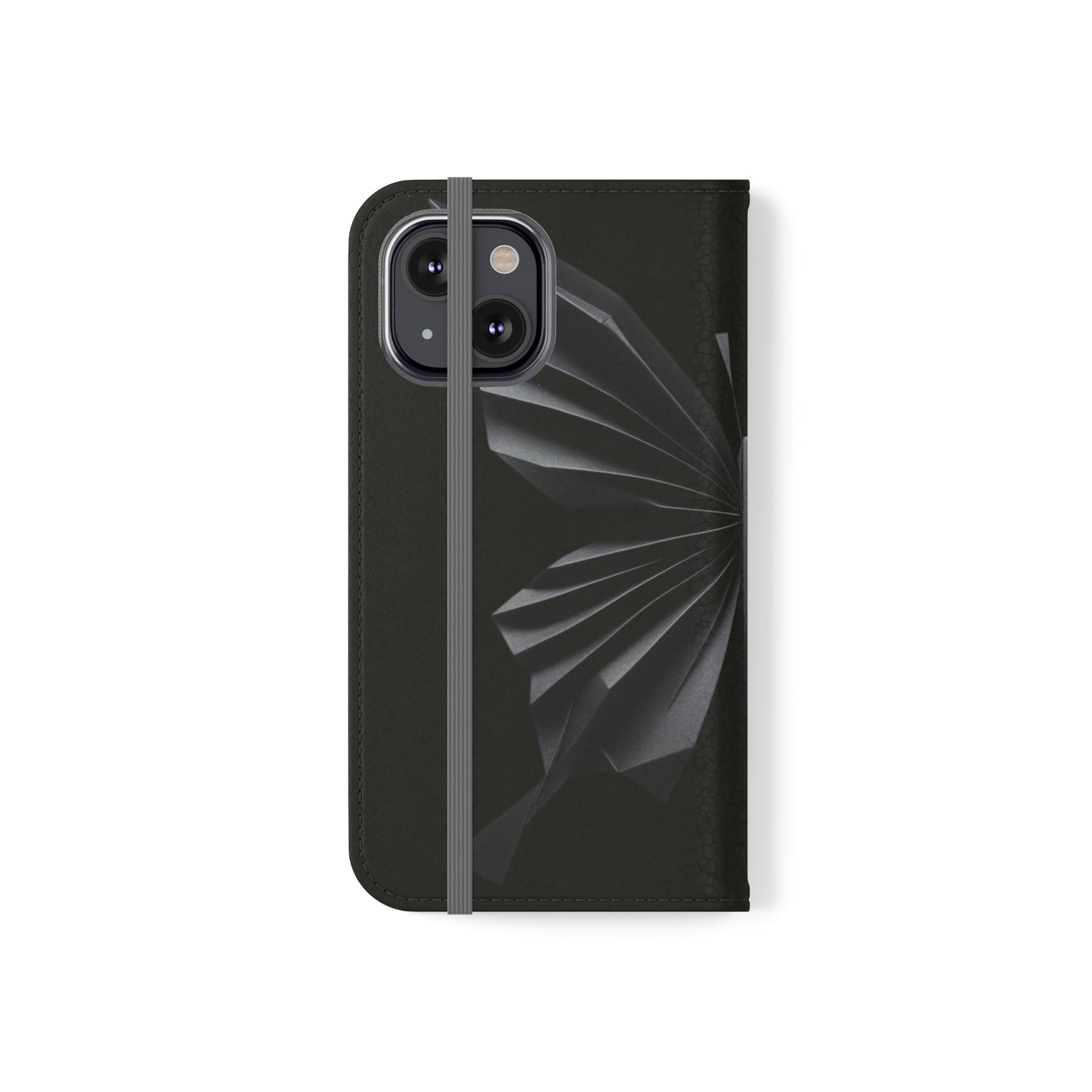 Origami Black Butterfly Flip Cases iPhone/Samsung