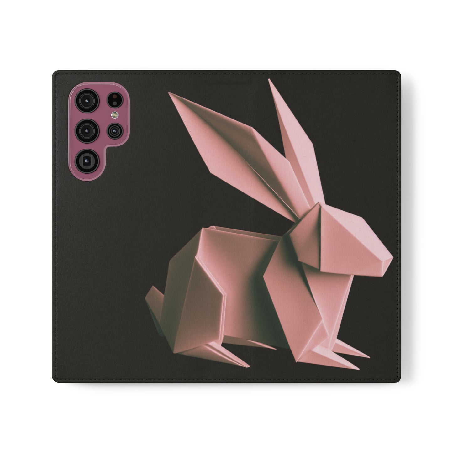 Origami Pink Rabbit Flip Cases iPhone/Samsung