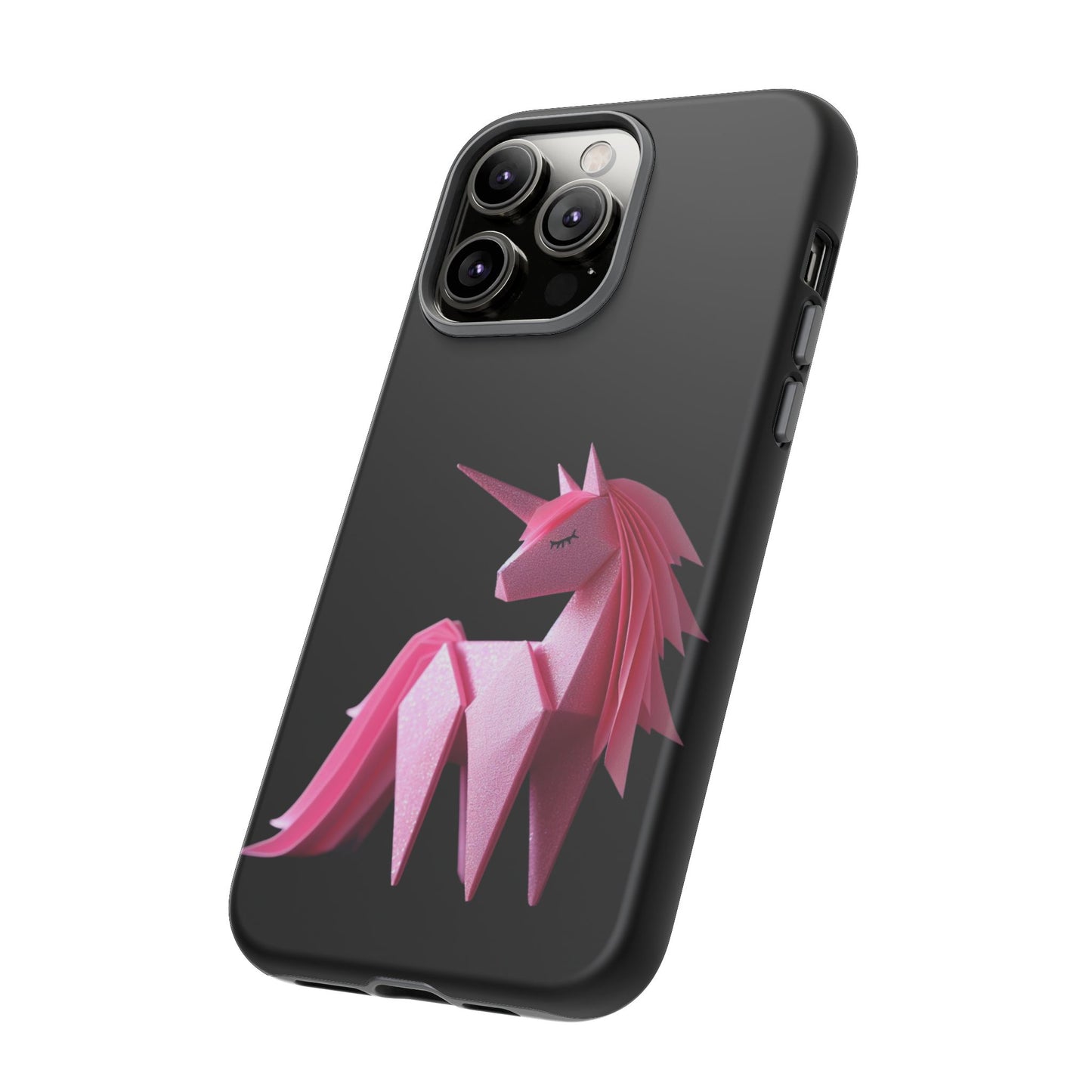 Origami Pink Unicorn Tough Cases iPhone/Google/Samsung