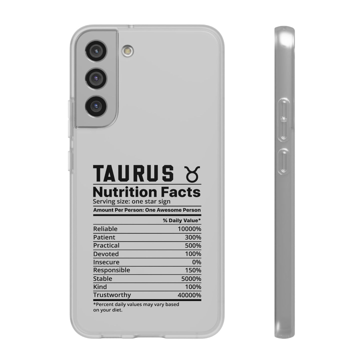 Taurus Nutrition Flexi Cases iPhone/Samsung with Gift Wrapping Option