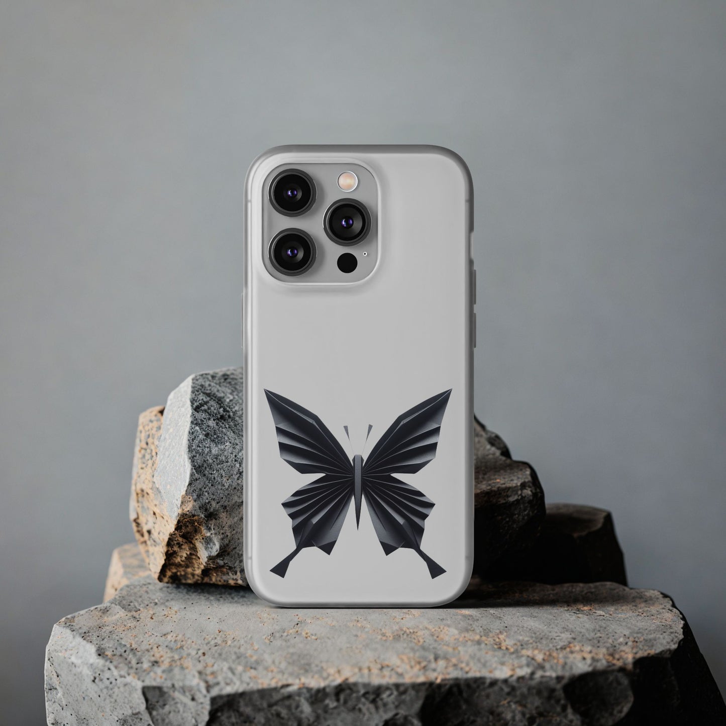 Origami Black Butterfly Flexi Cases