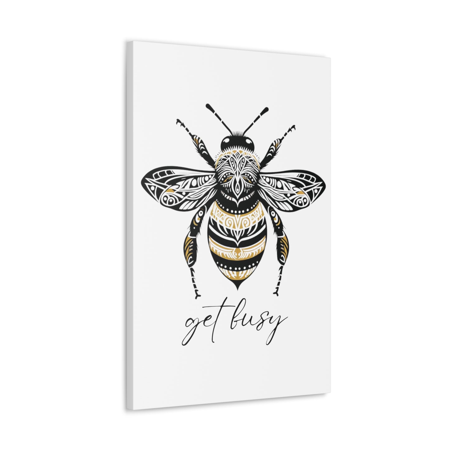 Get Busy Bee Classic Canvas - White