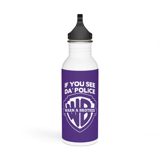 Warn A Brother Stylish Stainless Steel Water Bottle - Eco-Friendly, Durable, Perfect for On-the-Go - Purple