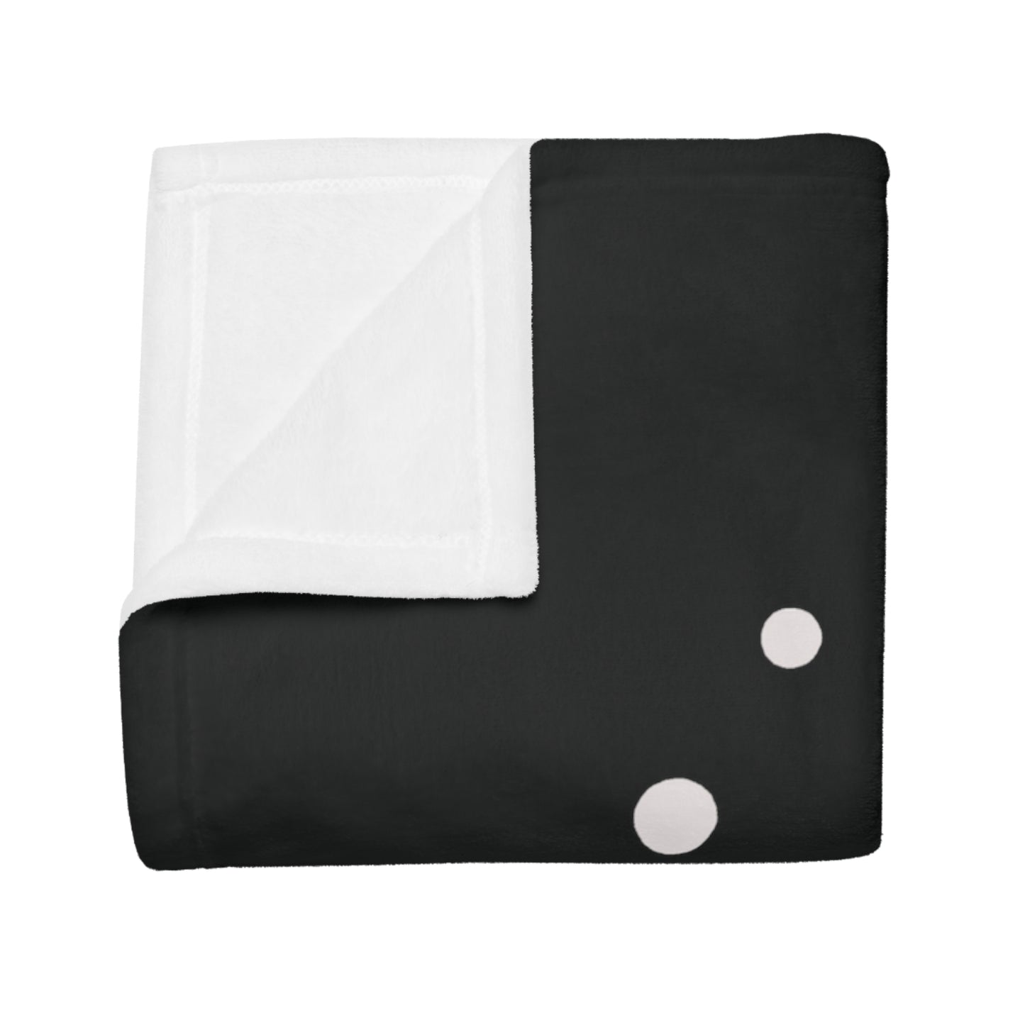 Aquarius Star Map Plush Fleece Blanket - black