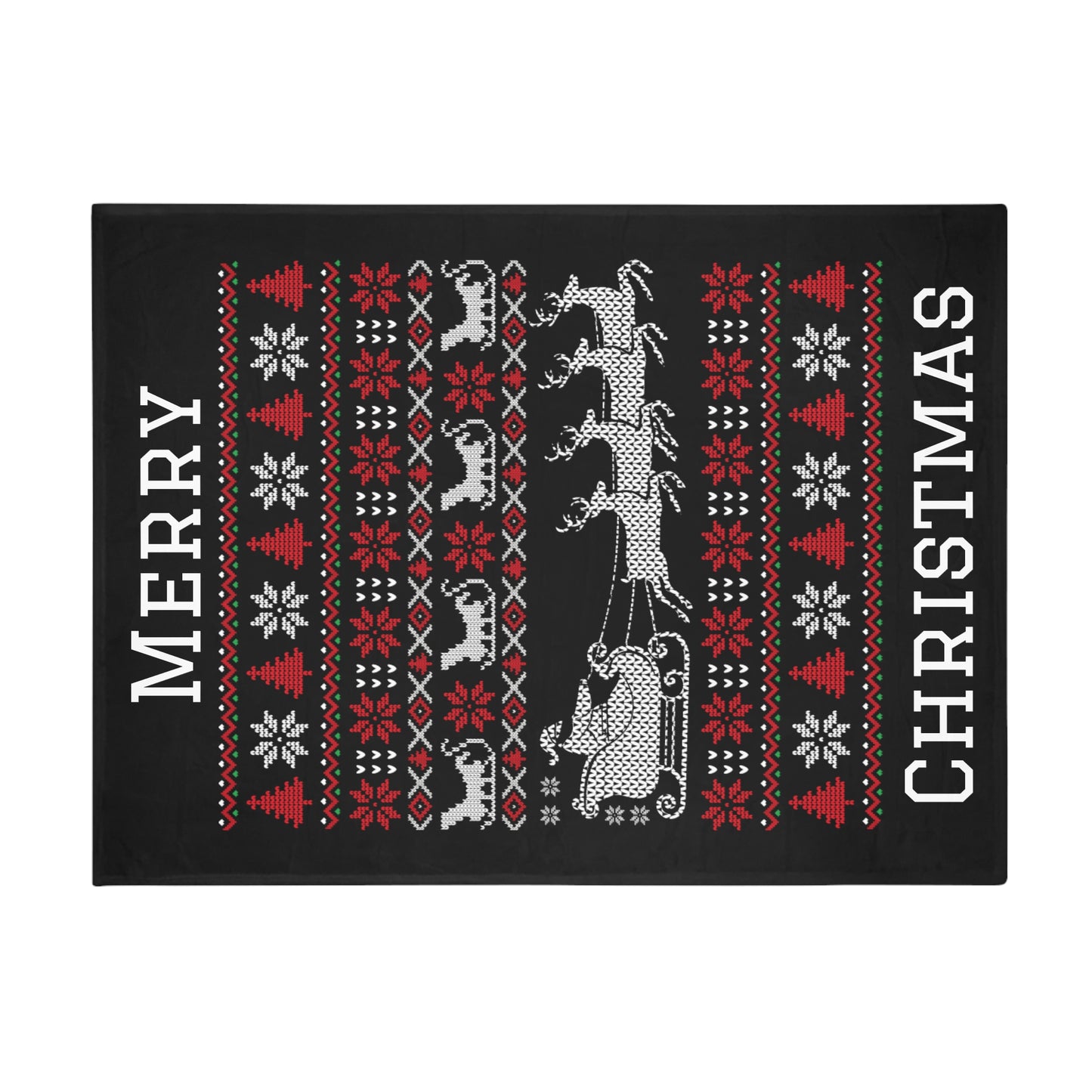 Ugly Christmas Sweater Plush Fleece Blanket #1