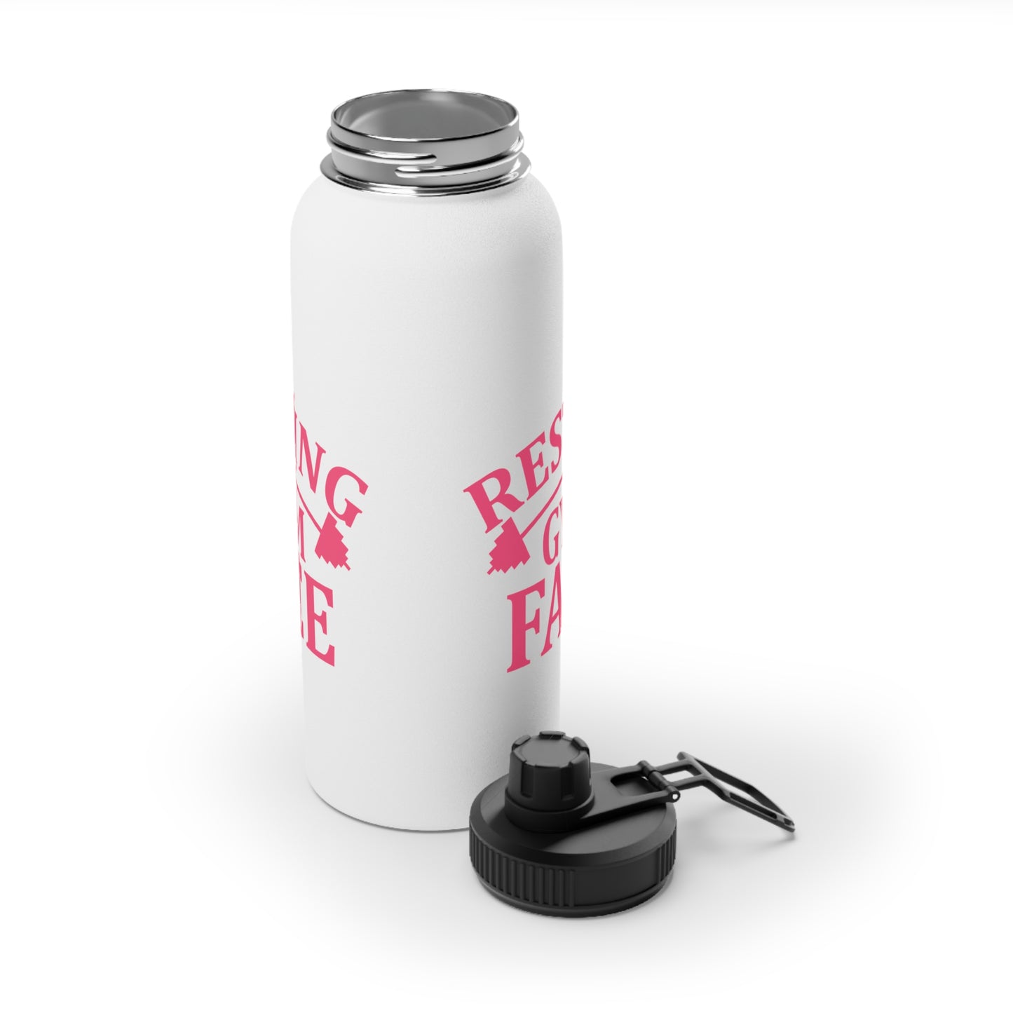 Resting Gym Face Stainless Steel Sports Water Bottle - 3 sizes