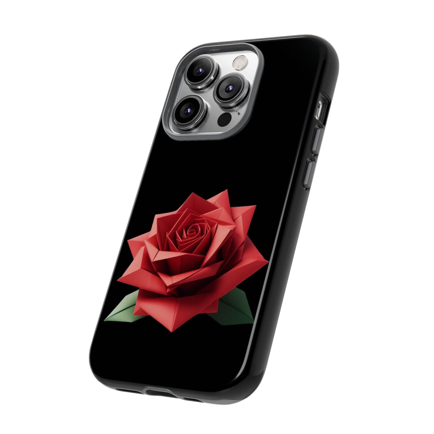 Origami Red Rose Tough Cases iPhone/Google/Samsung