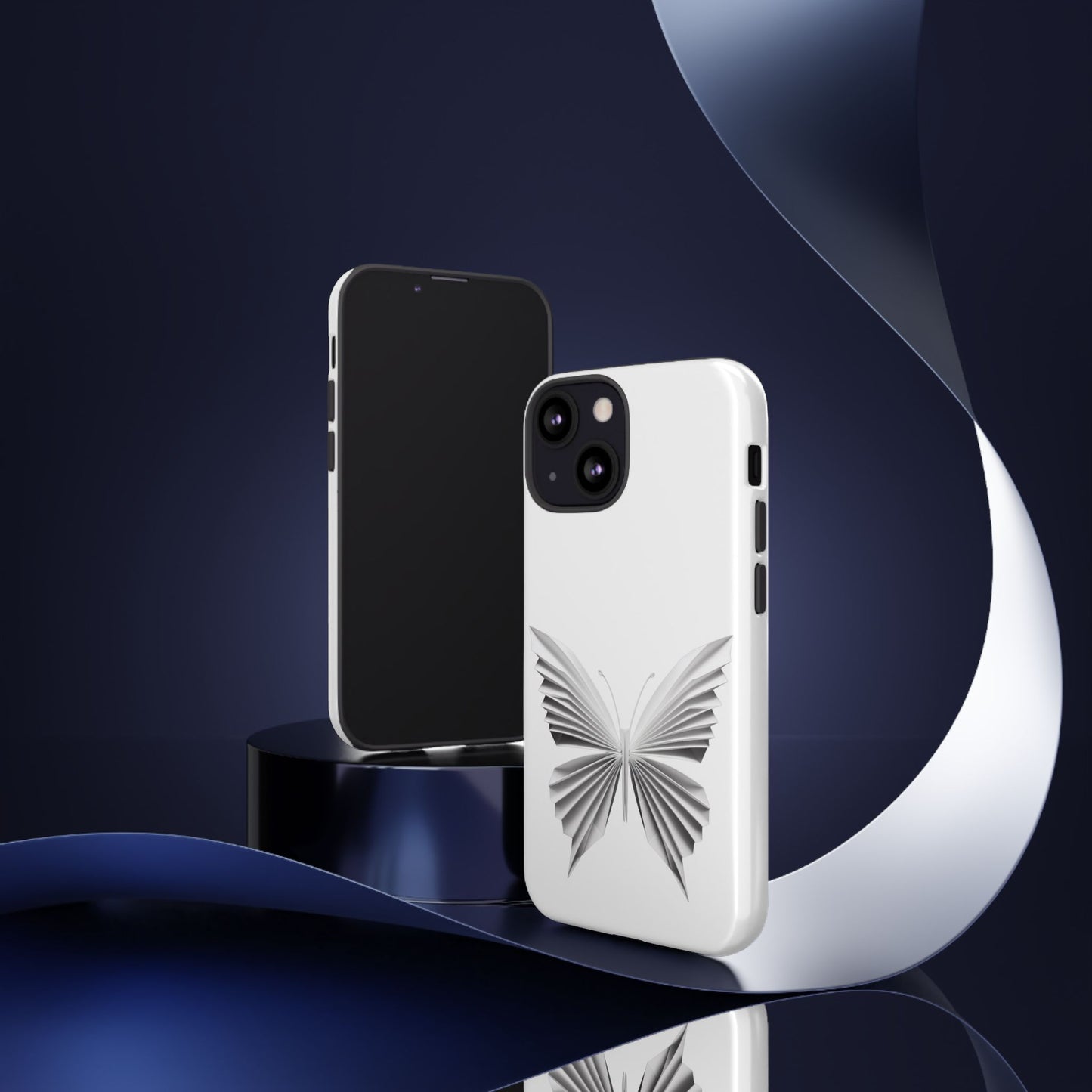 Origami White Butterfly Tough Cases iPhone/Google/Samsung