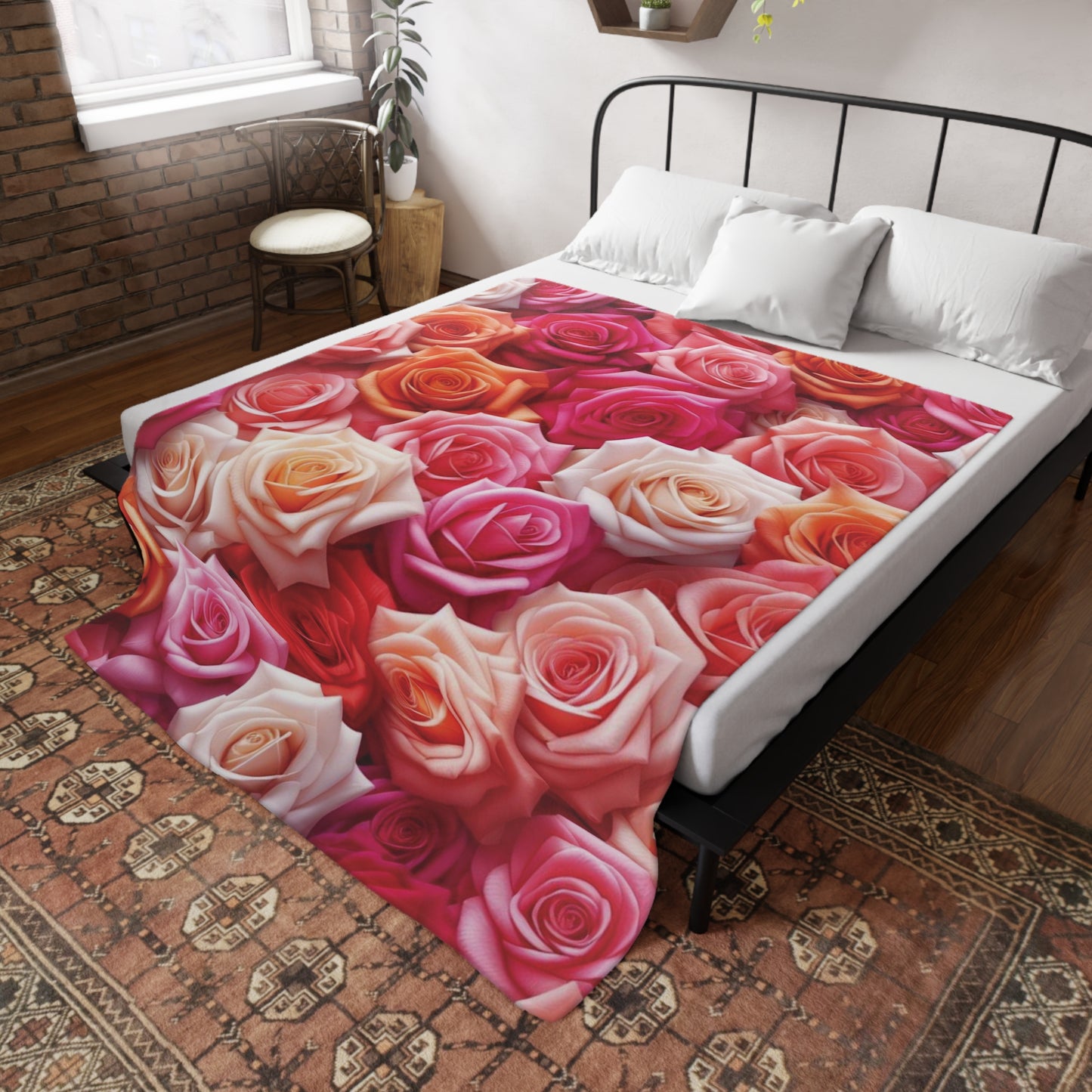 Roses #3 Plush Fleece Blanket