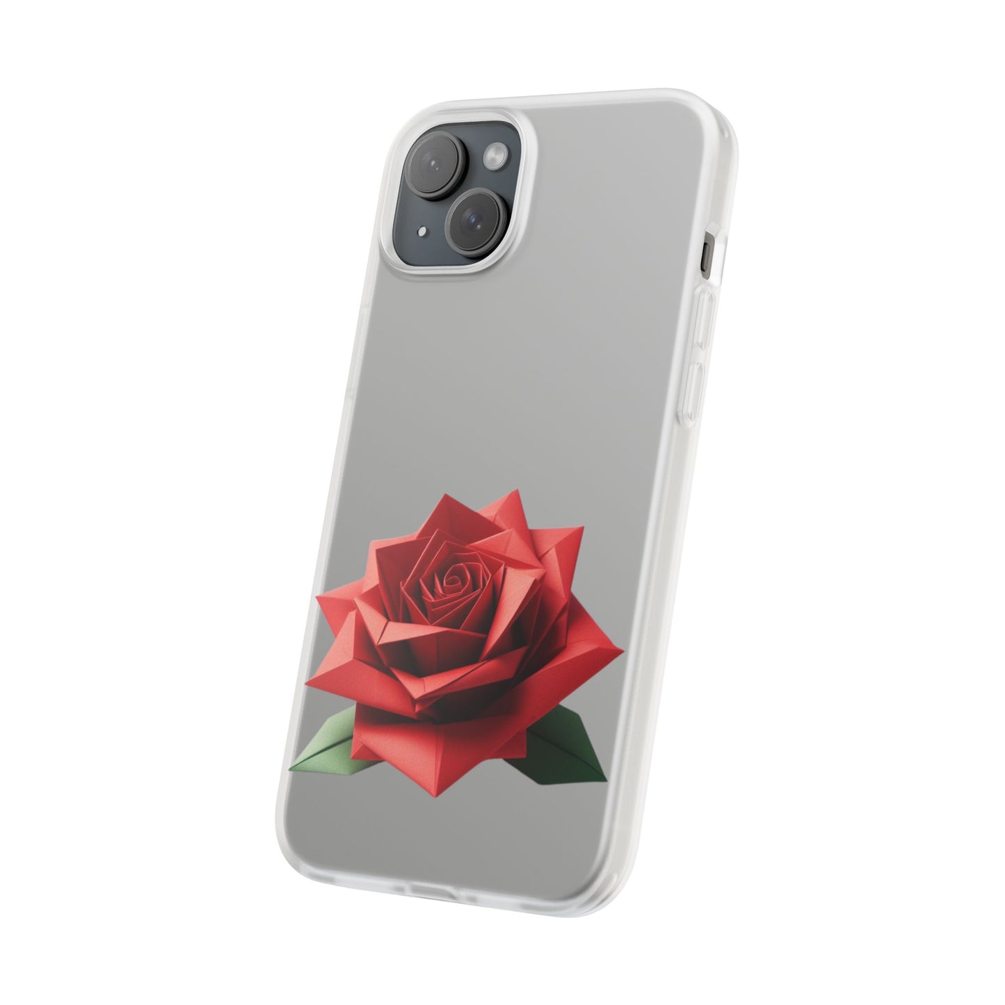 Origami Red Rose Flexi Cases