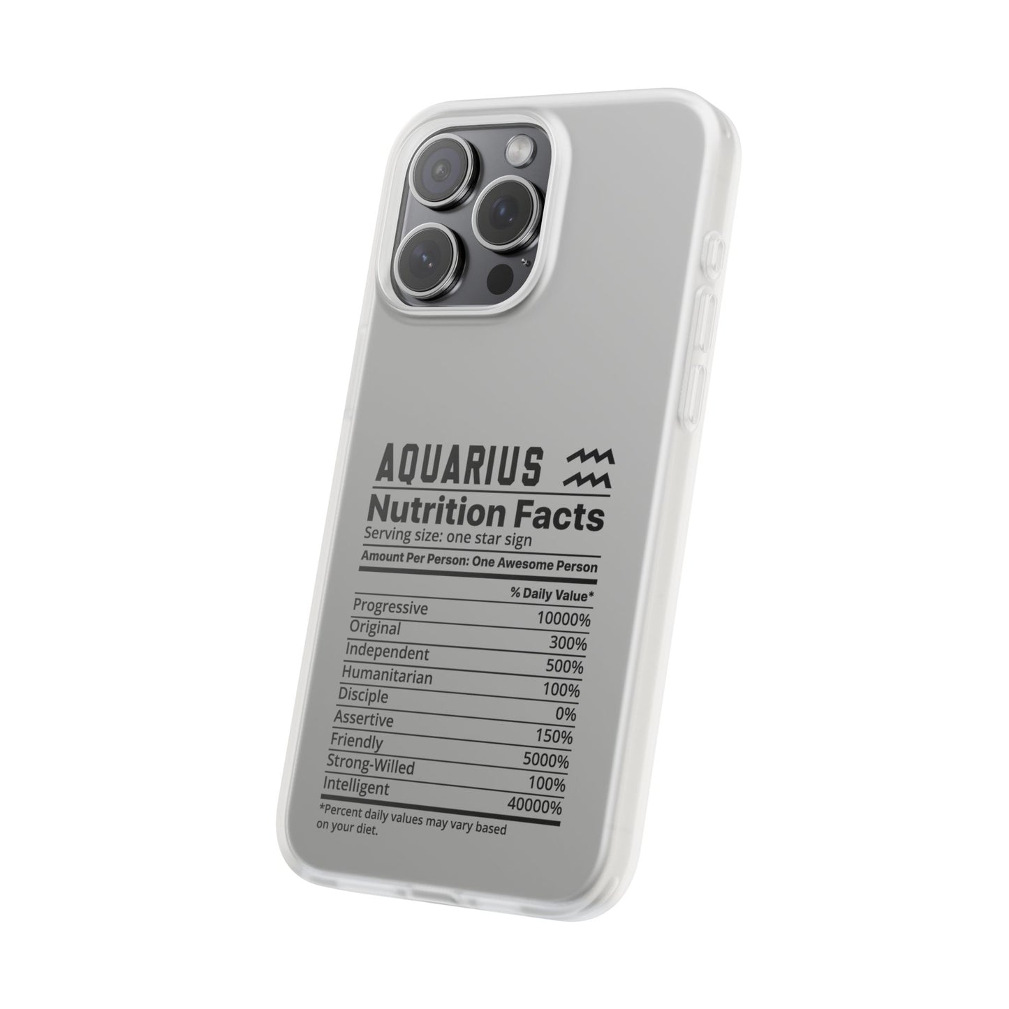 Aquarius Nutrition Flexi Cases iPhone/Samsung with Gift Wrapping Option