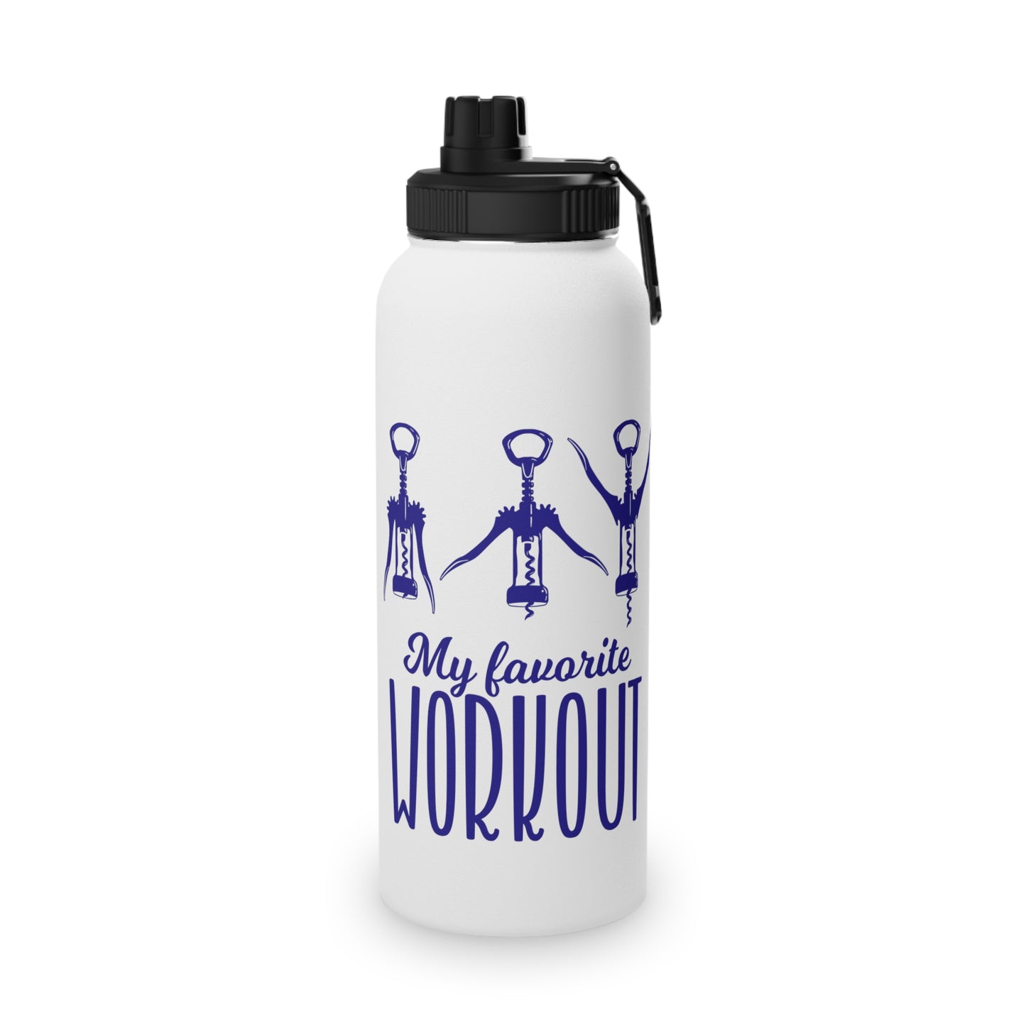 My Favourite Workout Stainless Steel Sports Water Bottle - 3 sizes