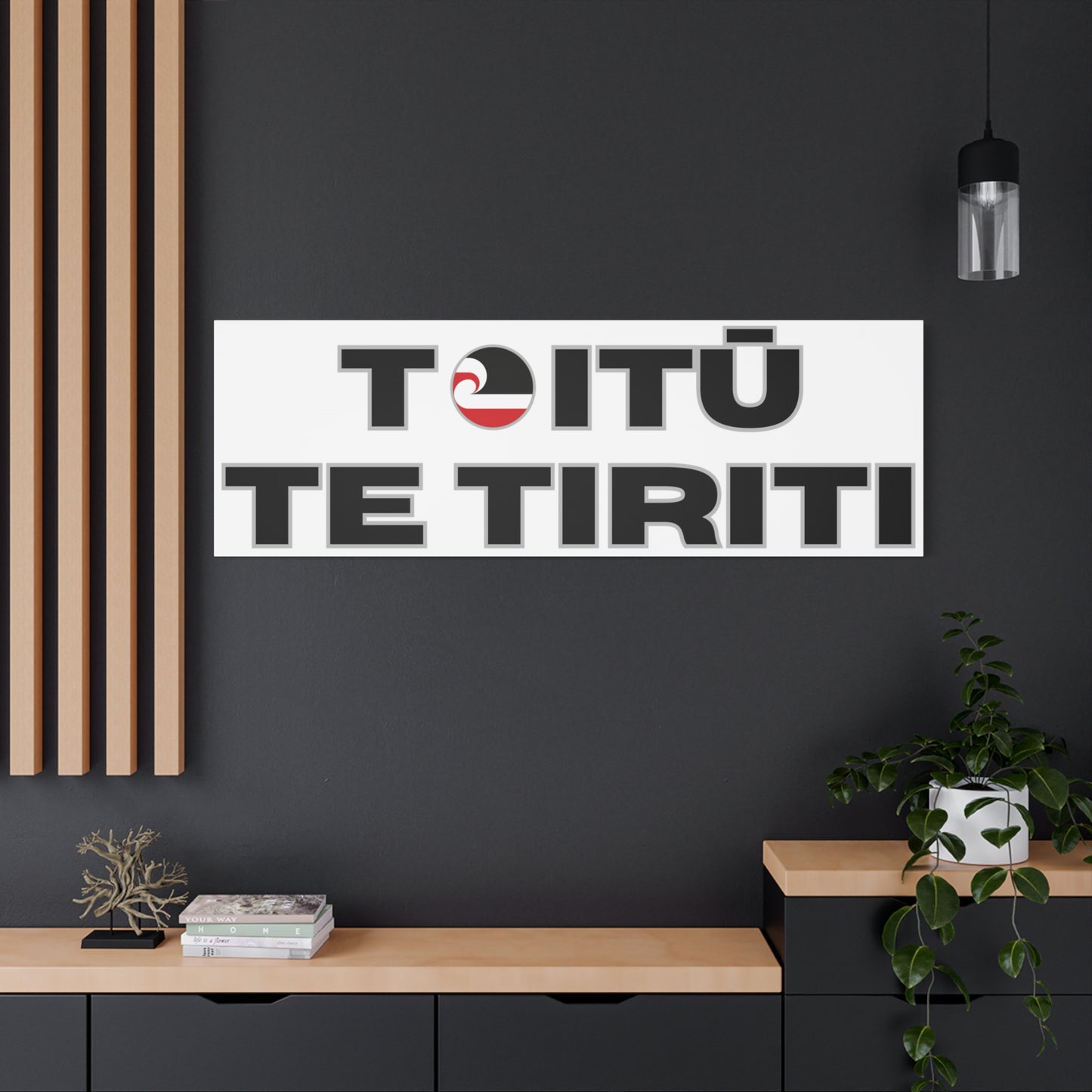 Toitū Te Tiriti Classic Canvas - White