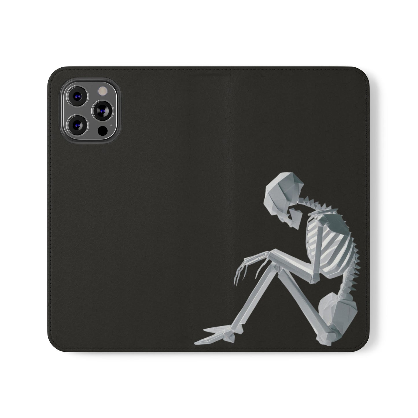 Origami Skelleton Flip Cases iPhone/Samsung