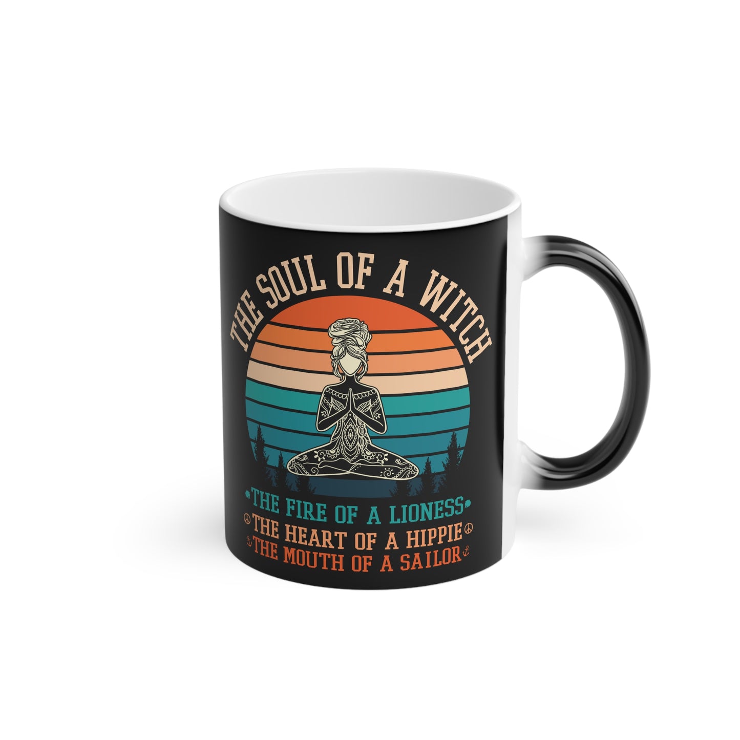 The Soul of a Witch Magic Mug - Color Changing Heat Sensitive Cup for Relaxation and Meditation