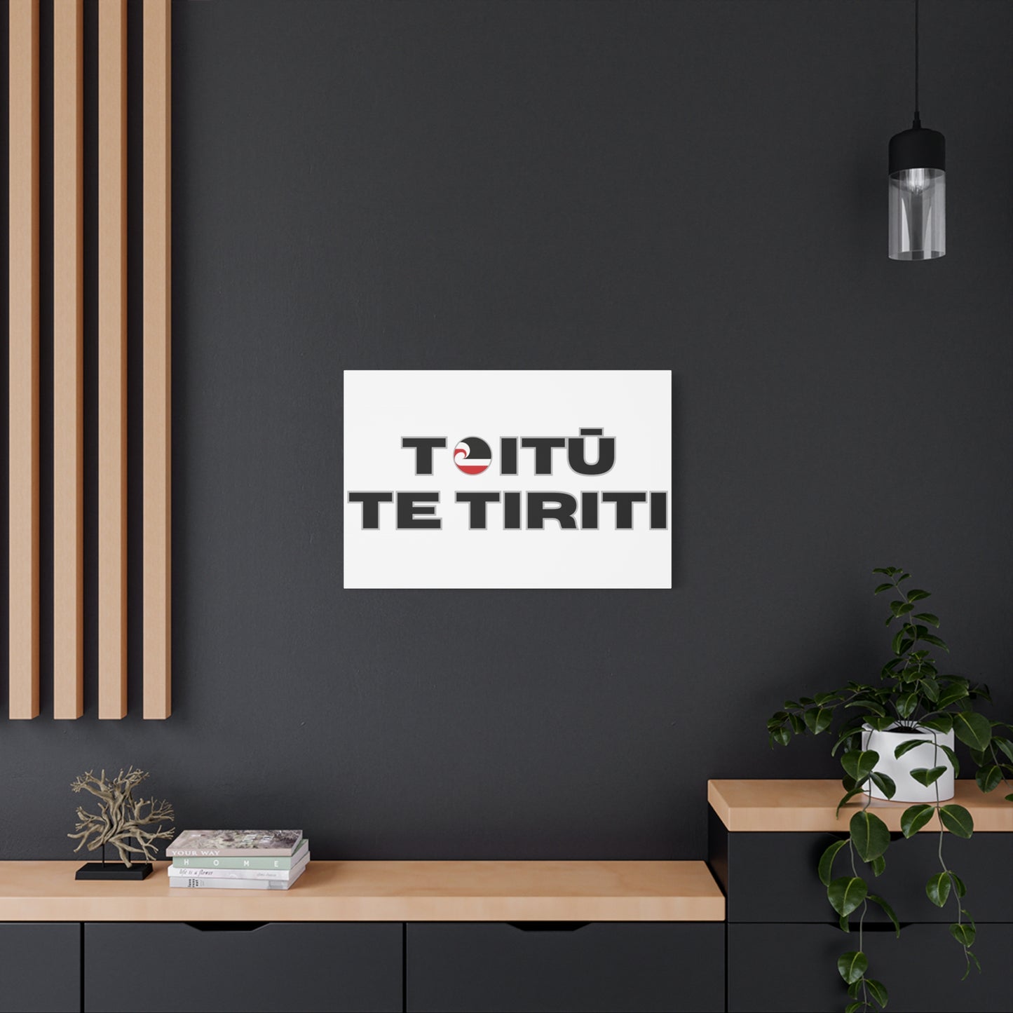 Toitū Te Tiriti Classic Canvas - White