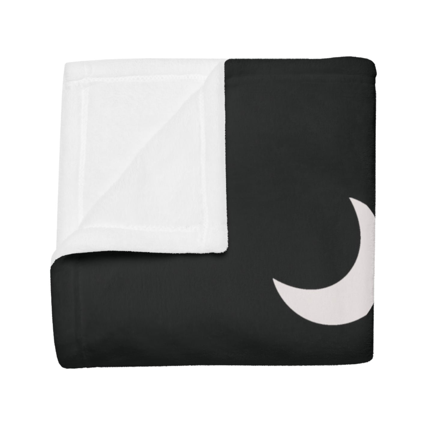 Capricorn Star Map Plush Fleece Blanket - black