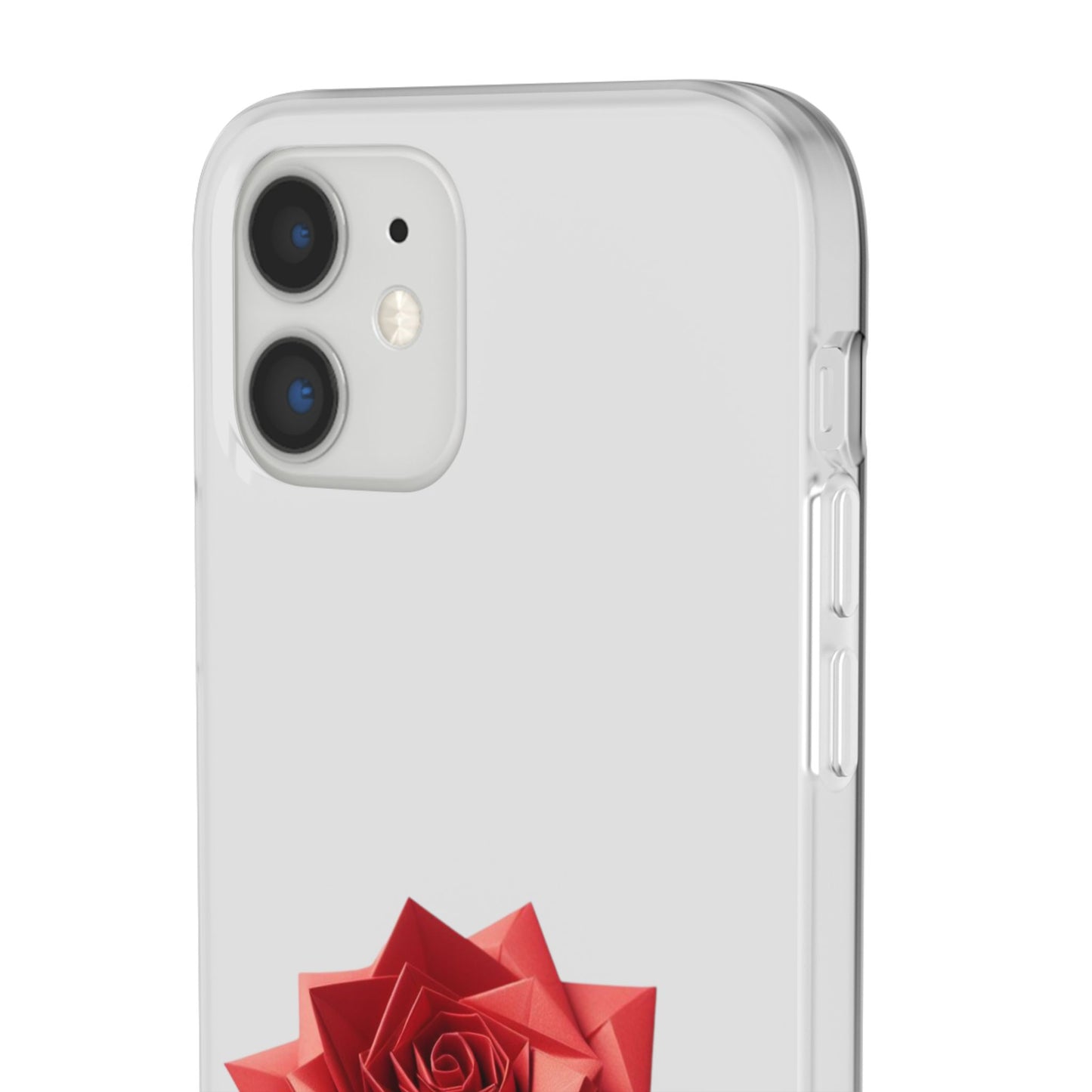 Origami Red Rose Flexi Cases