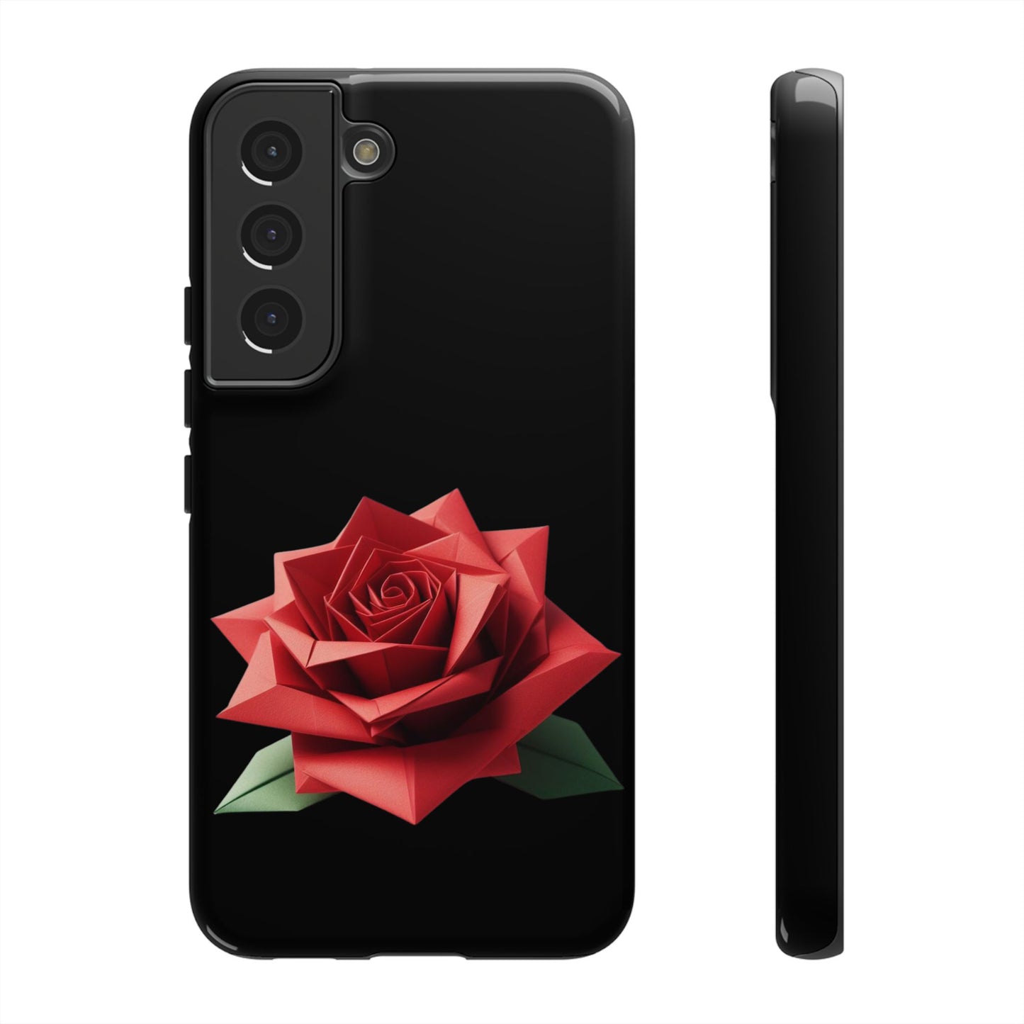 Origami Red Rose Tough Cases iPhone/Google/Samsung