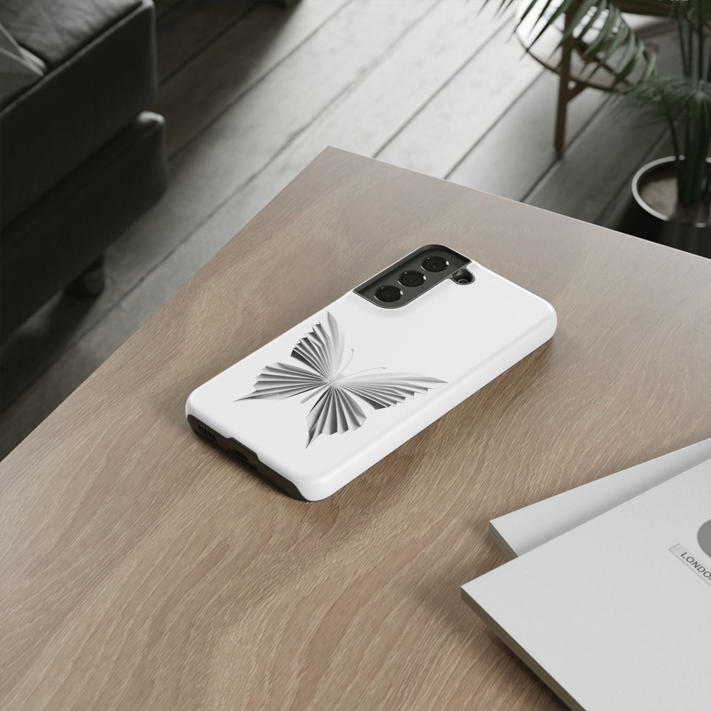 Origami White Butterfly Tough Cases iPhone/Google/Samsung