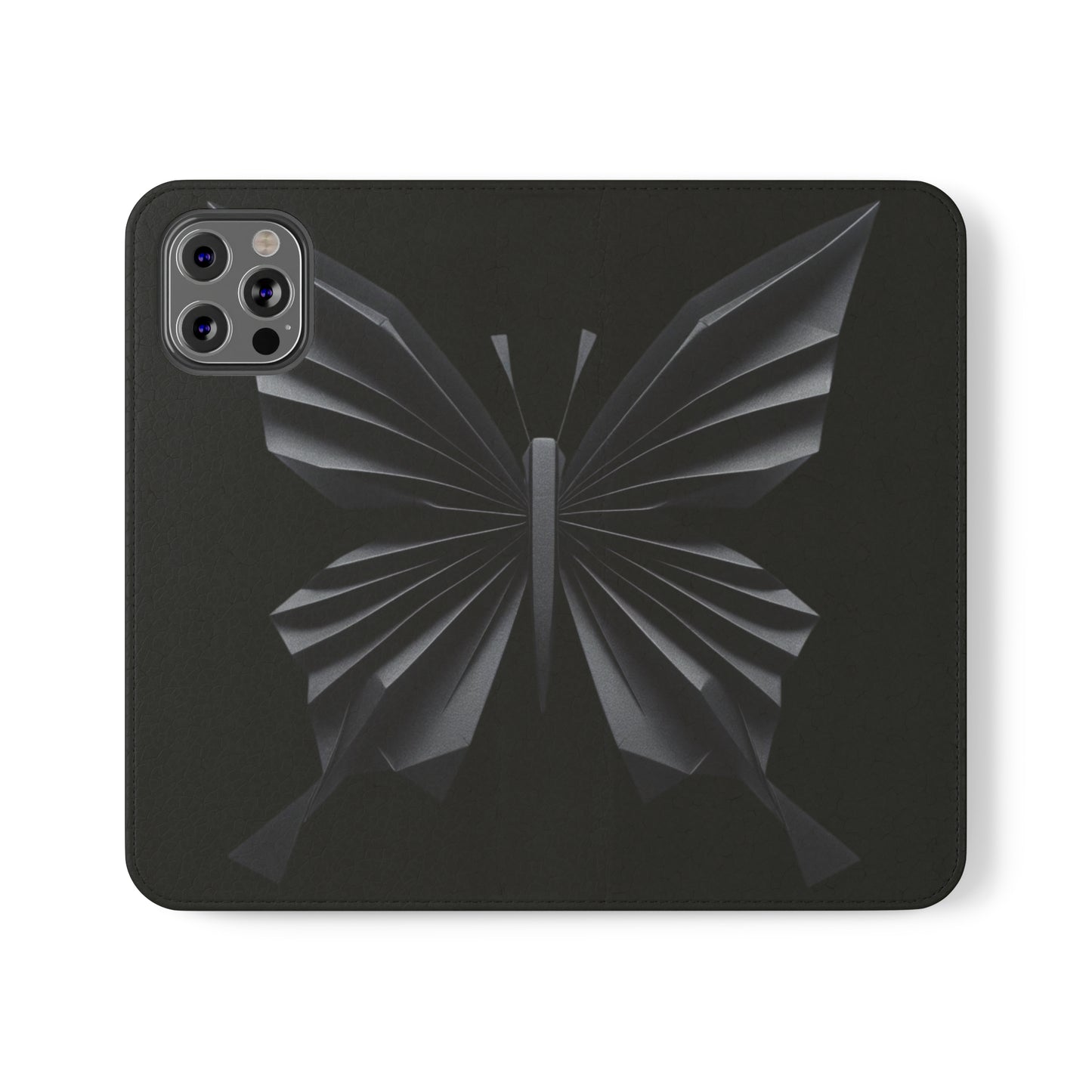 Origami Black Butterfly Flip Cases iPhone/Samsung