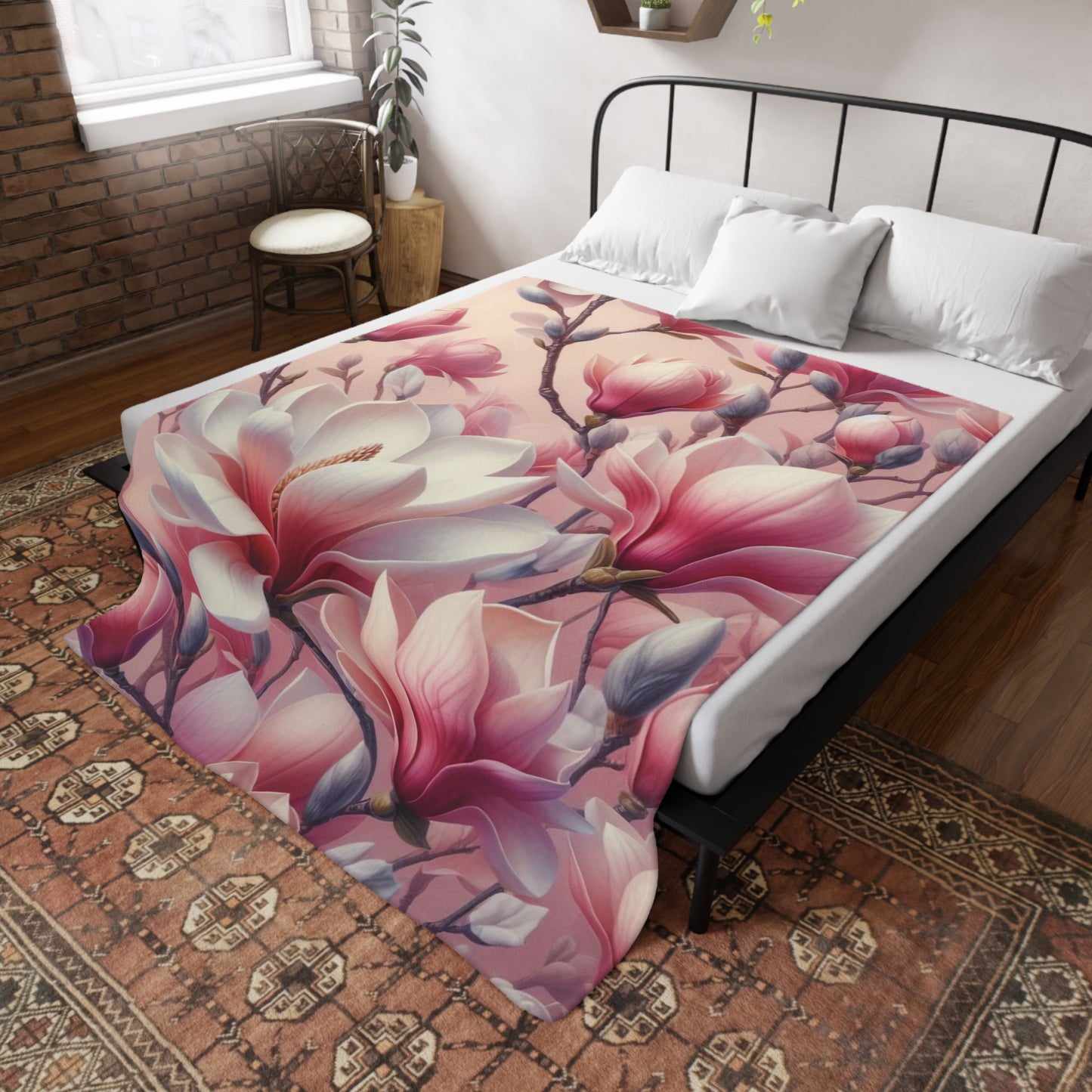 Magnolia Plush Fleece Blanket