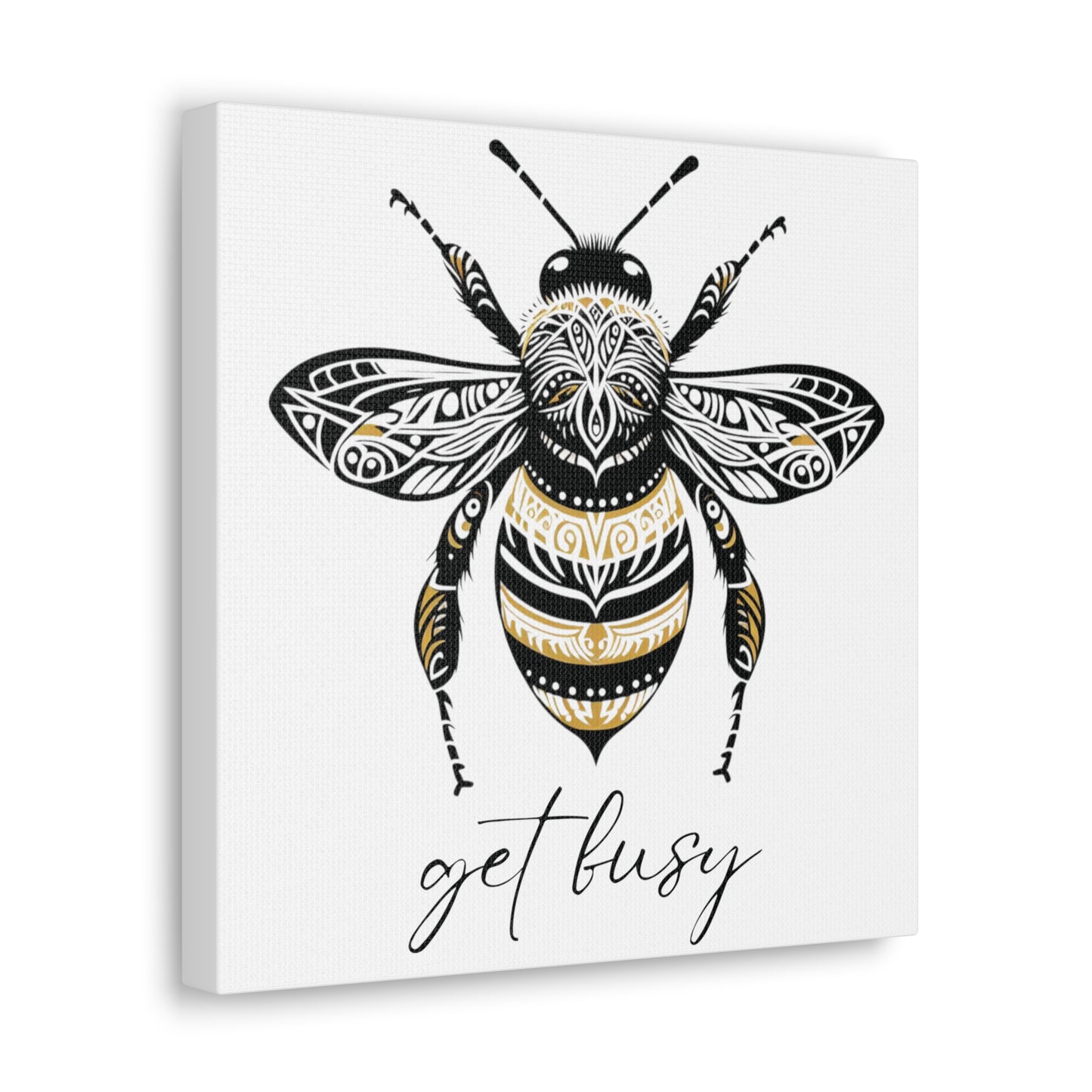 Get Busy Bee Classic Canvas - White