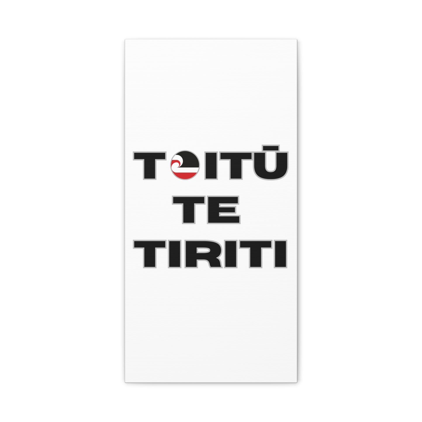 Toitū Te Tiriti Classic Canvas - White