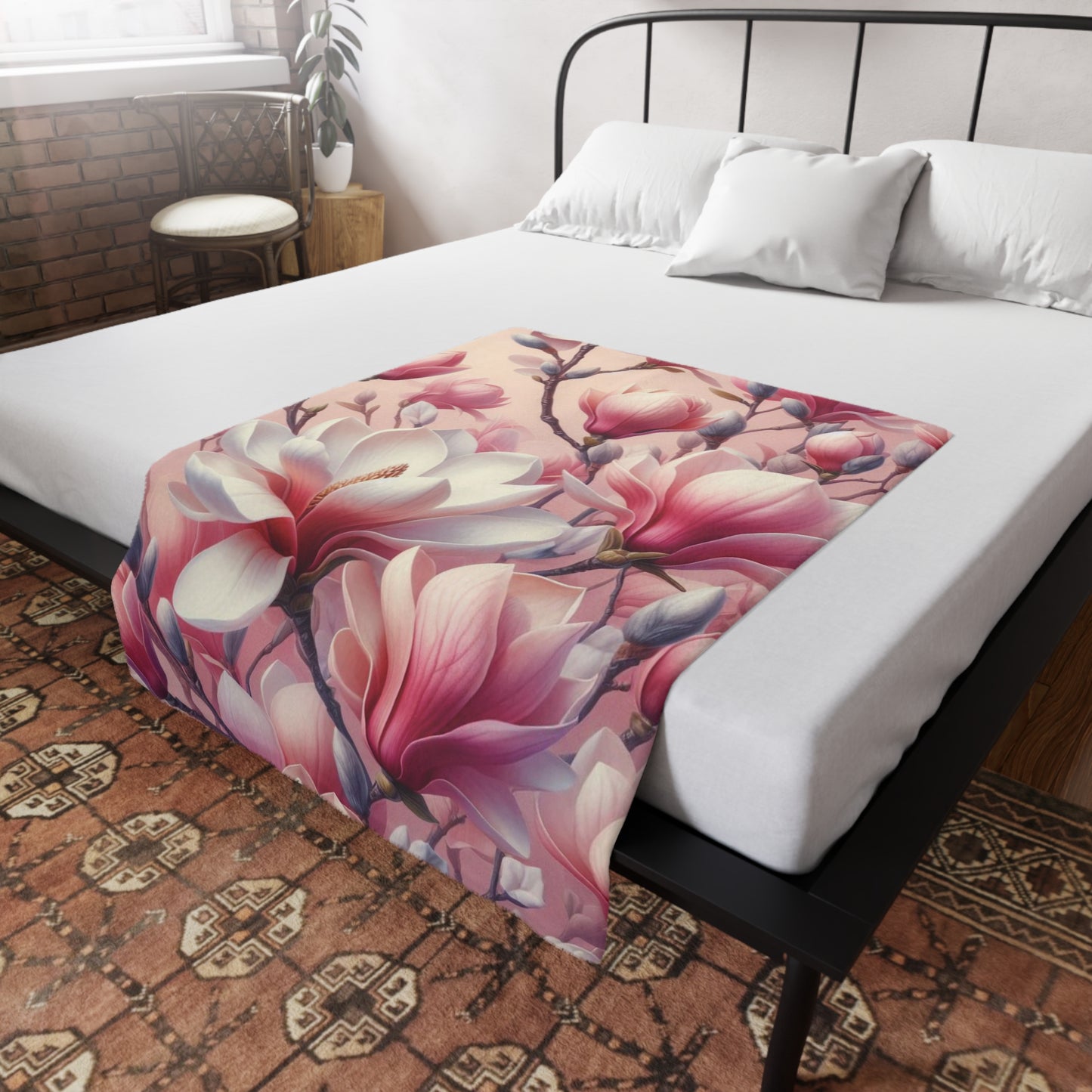 Magnolia Plush Fleece Blanket