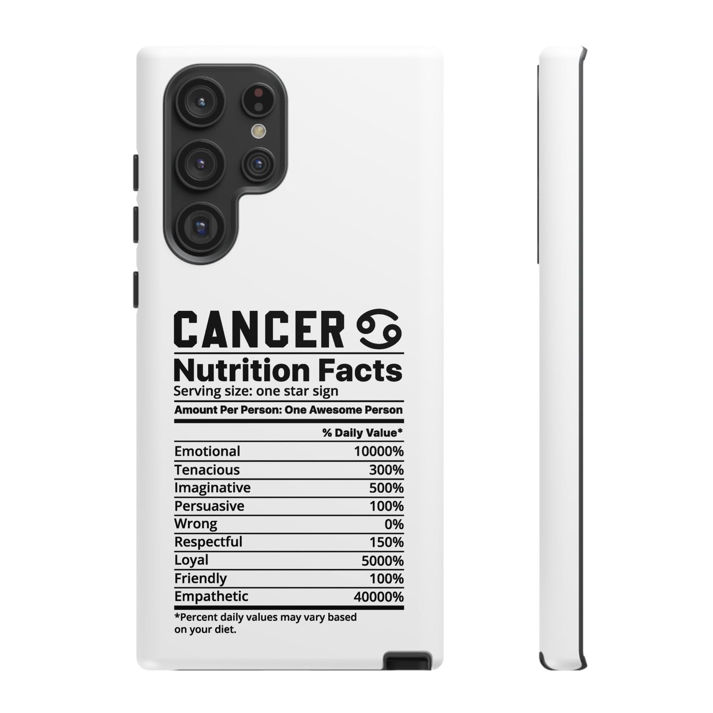 Cancer Nutrition Tough Cases - iPhone/Google/Samsung