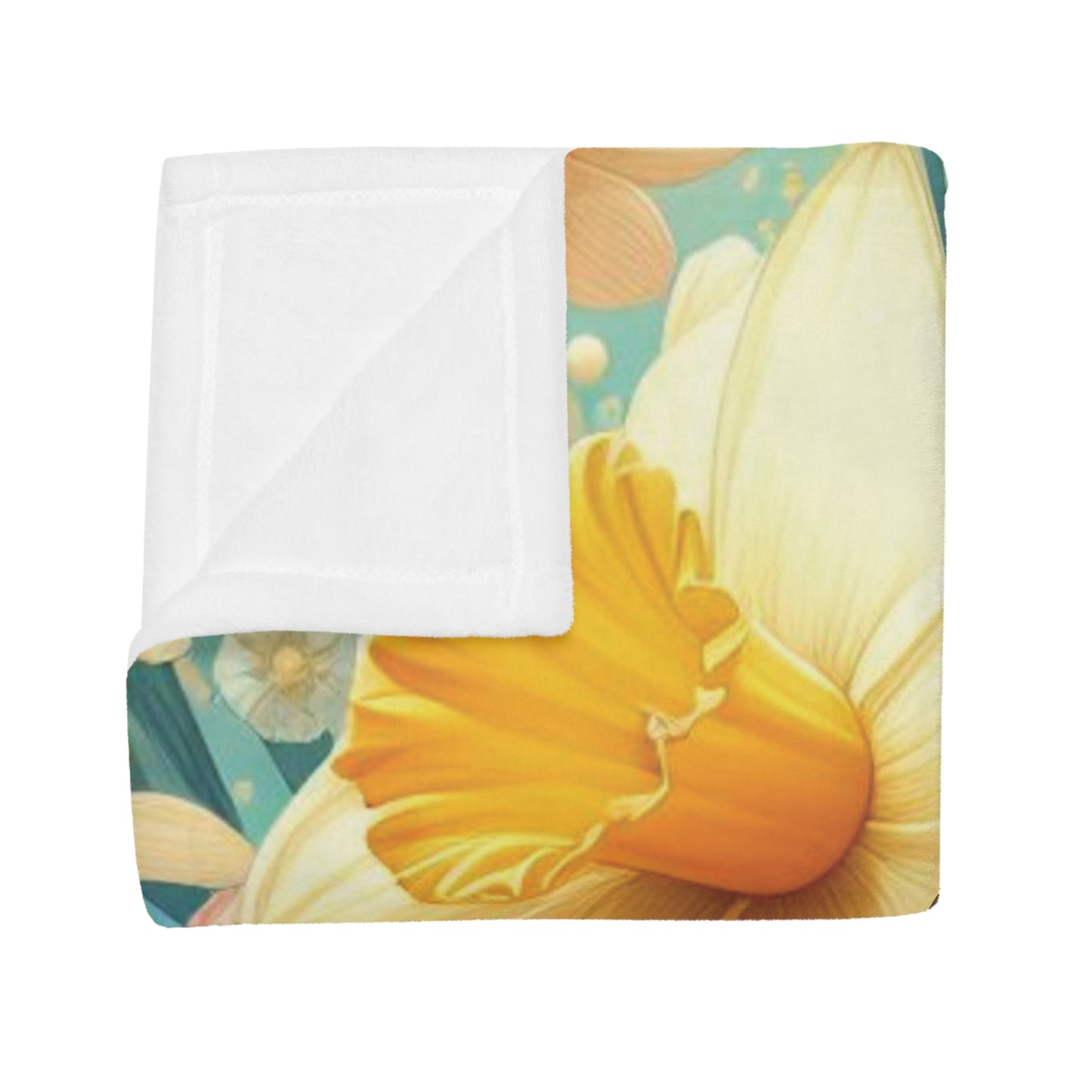 Daffodils #2 Plush Fleece Blanket