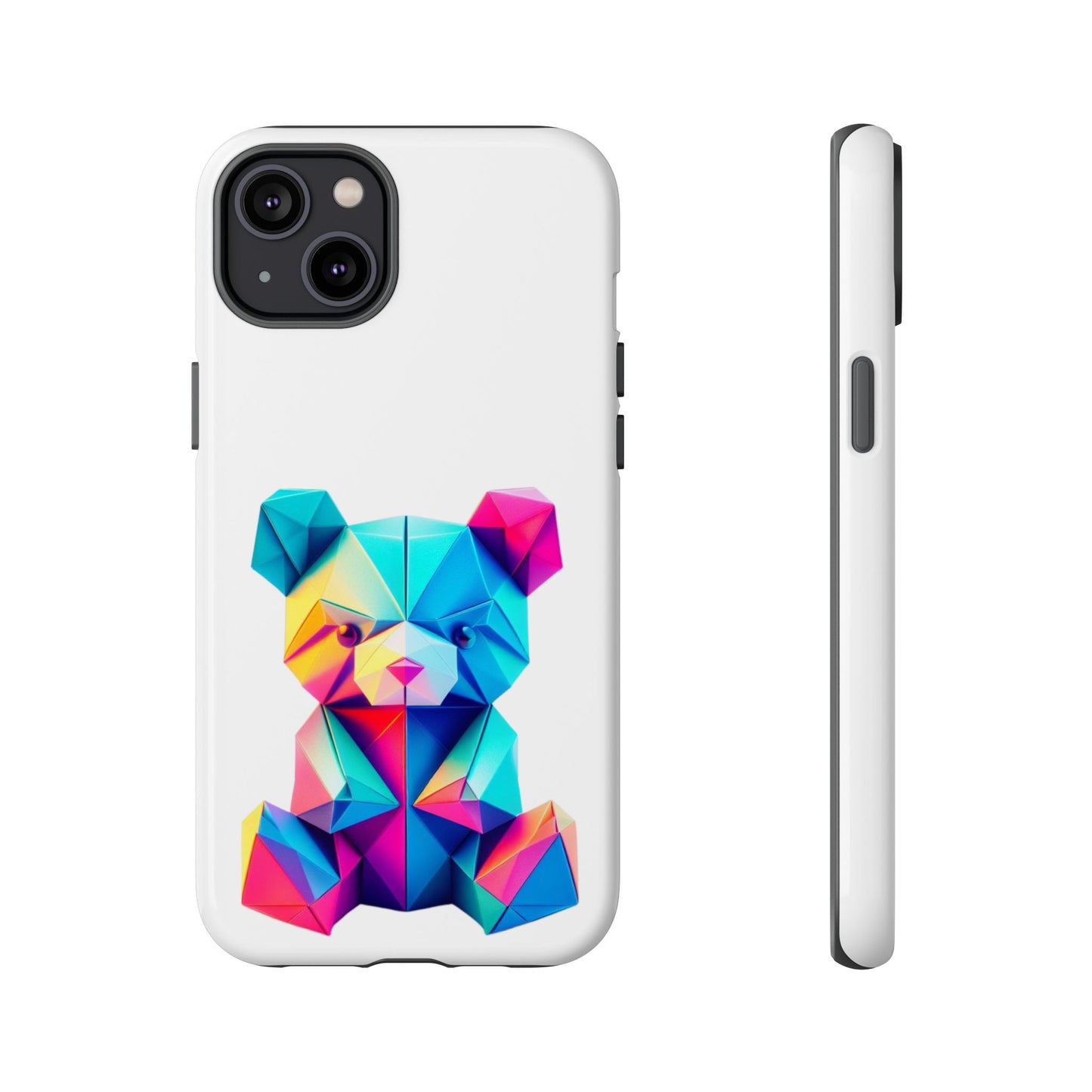 Origami Neon Teddy Tough Cases iPhone/Google/Samsung