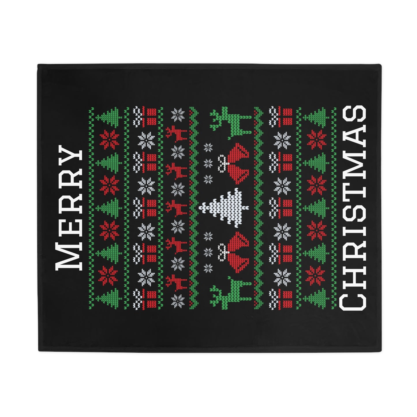 Ugly Christmas Sweater Plush Fleece Blanket #2