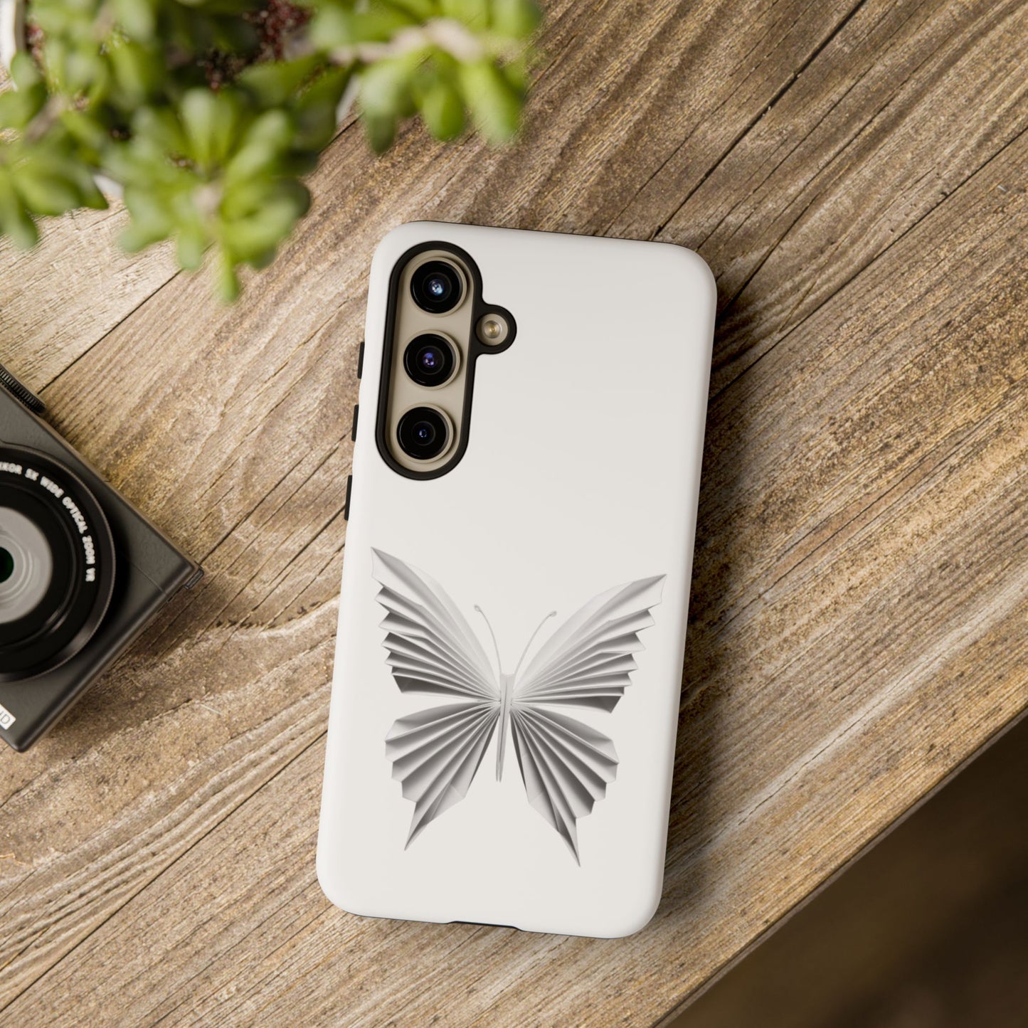 Origami White Butterfly Tough Cases iPhone/Google/Samsung