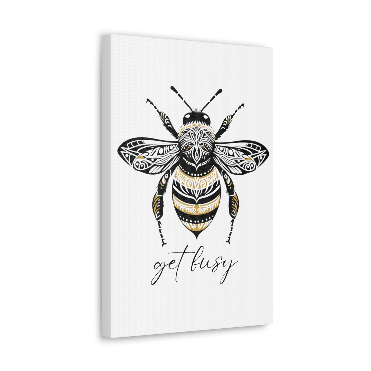 Get Busy Bee Classic Canvas - White