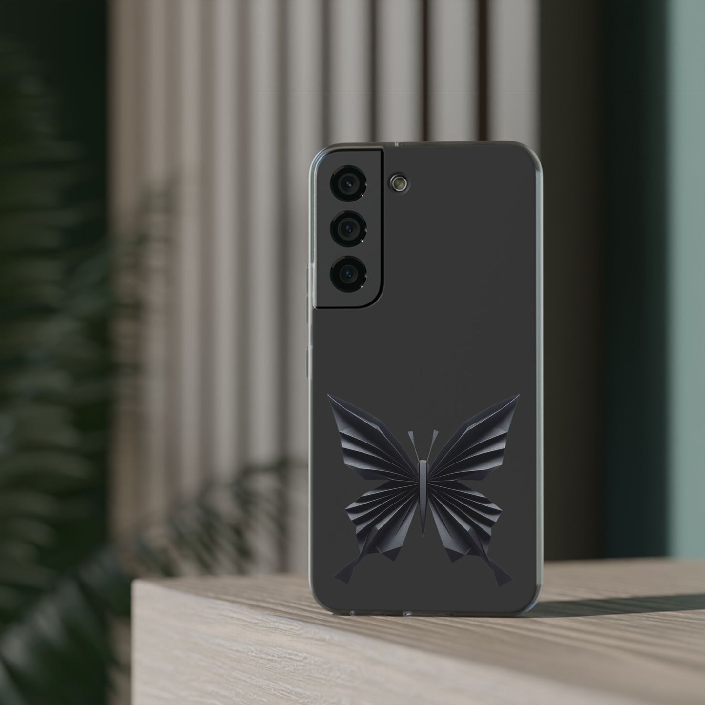 Origami Black Butterfly Flexi Cases