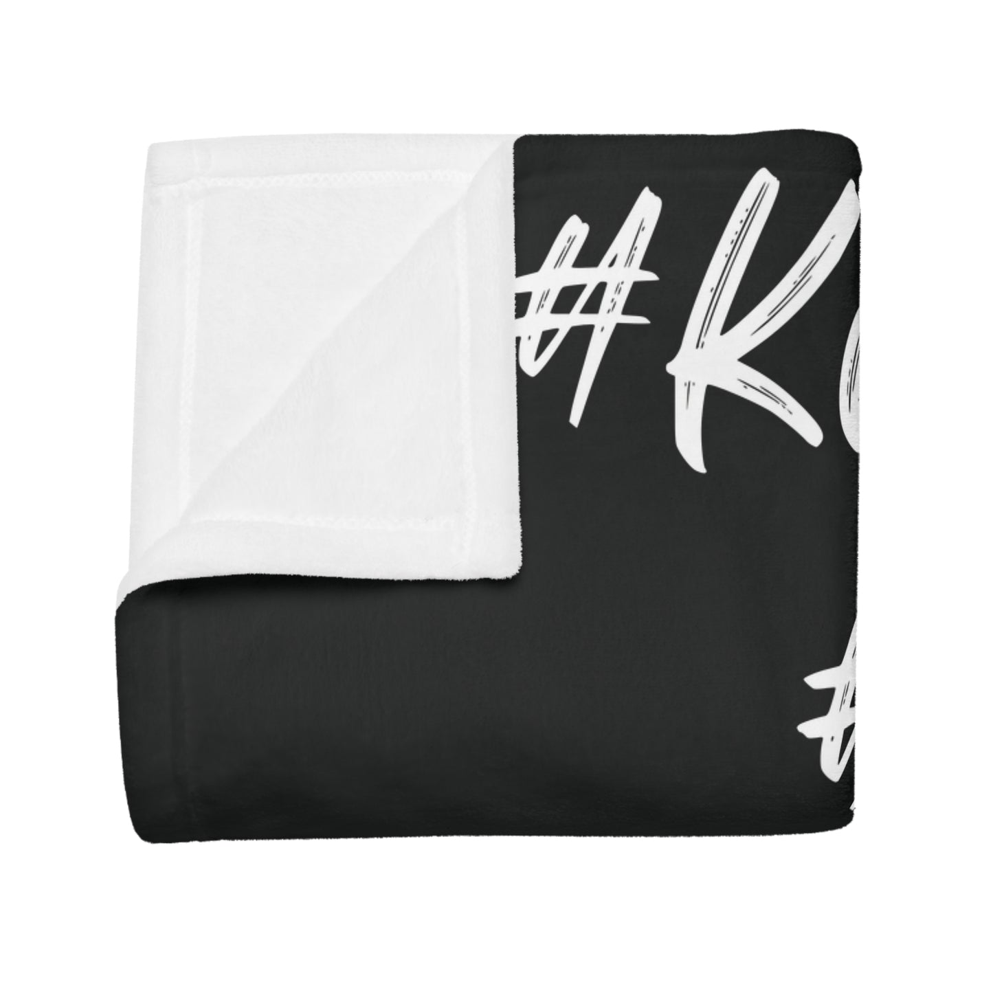 #Kotahitanga #Unity Plush Fleece Blanket - black