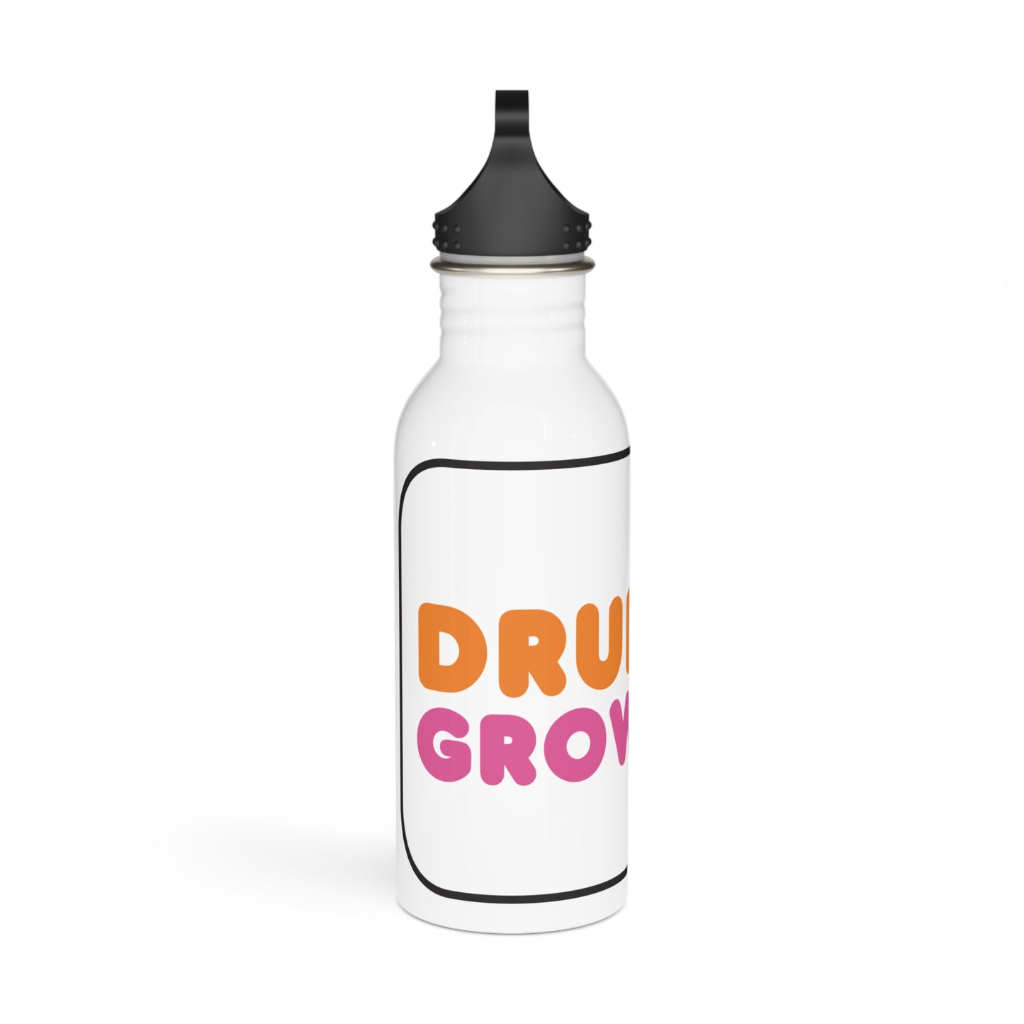 Drunken Grownups Stylish Stainless Steel Water Bottle - Eco-Friendly, Durable, Perfect for On-the-Go - White