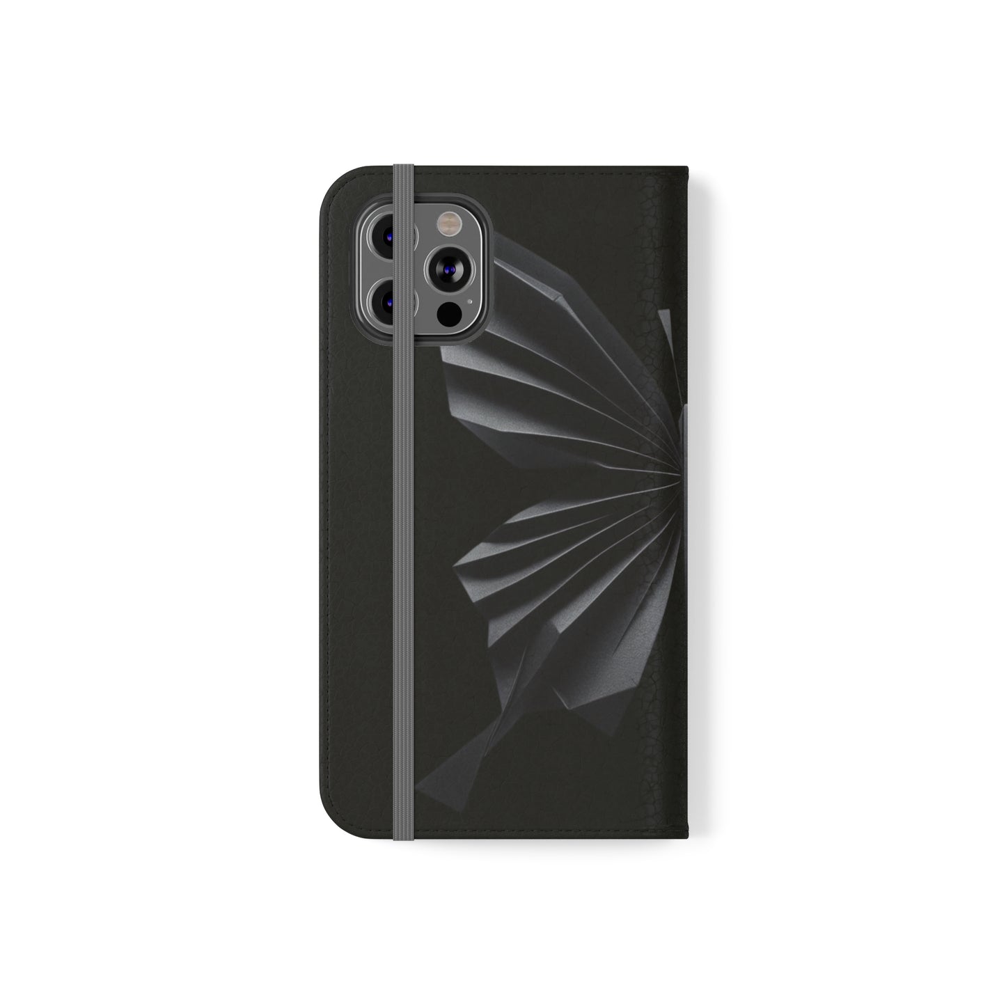 Origami Black Butterfly Flip Cases iPhone/Samsung