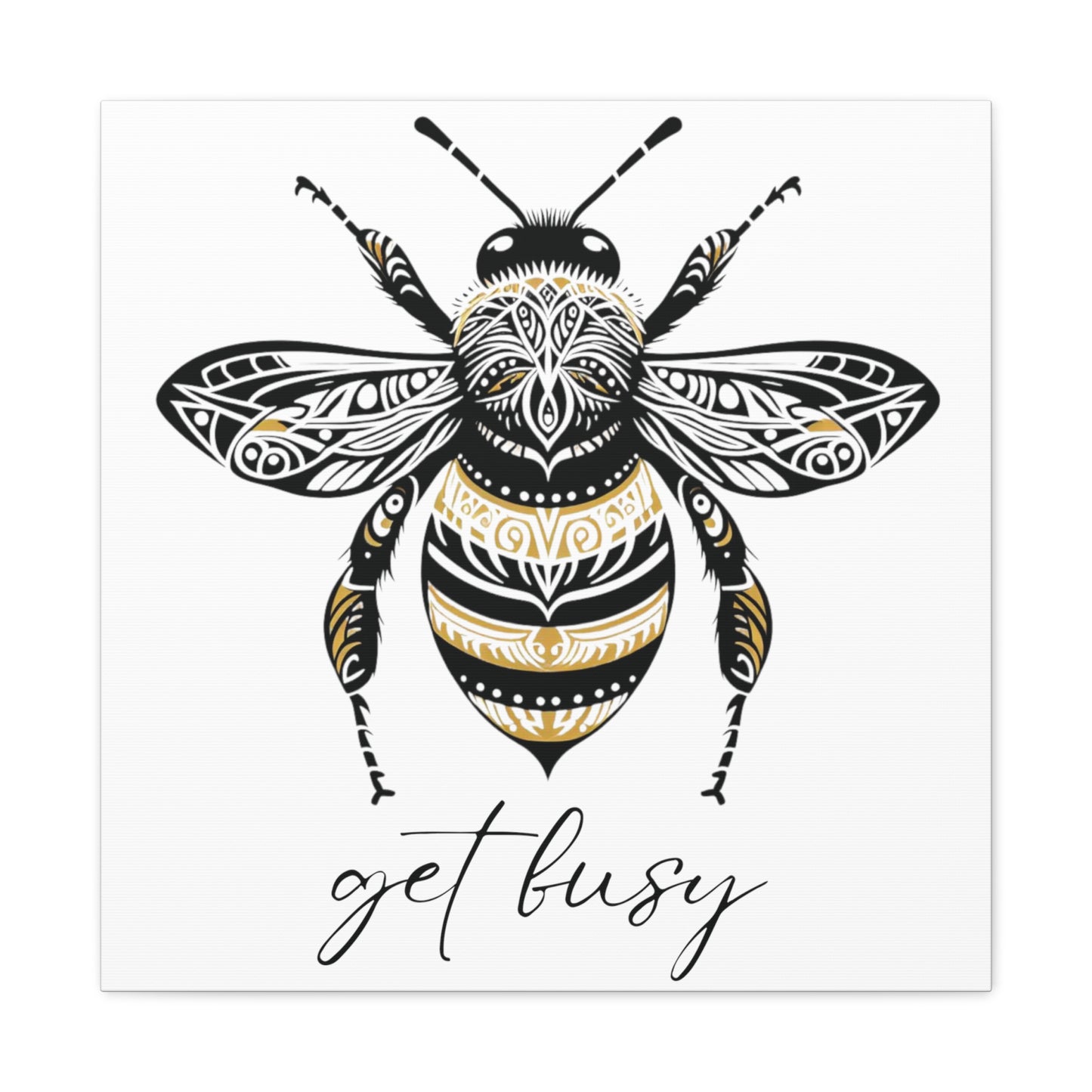 Get Busy Bee Classic Canvas - White